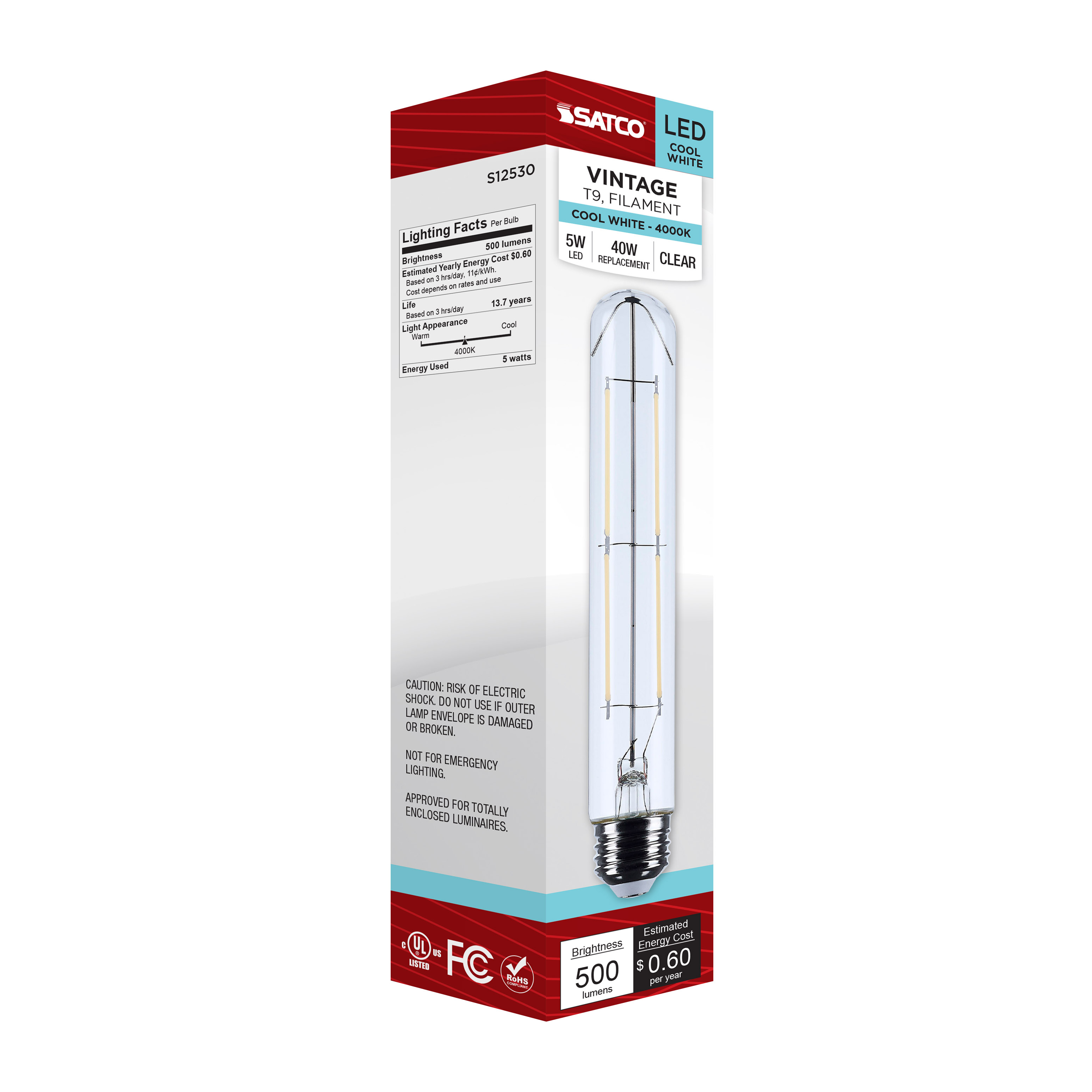 5T9/LED/CL/940/120V/E26 - S12530