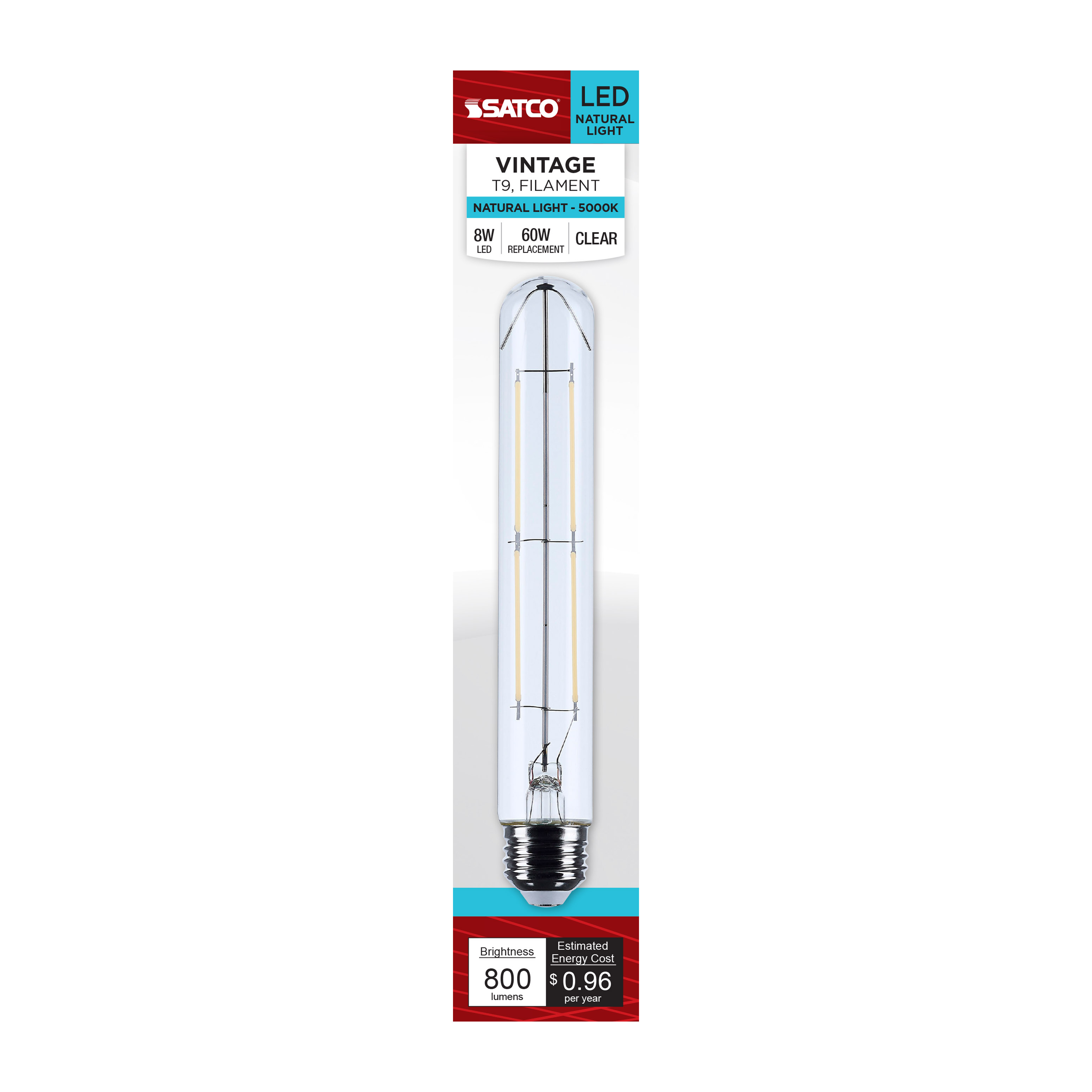 8T9/LED/CL/950/120V/E26 - S12533