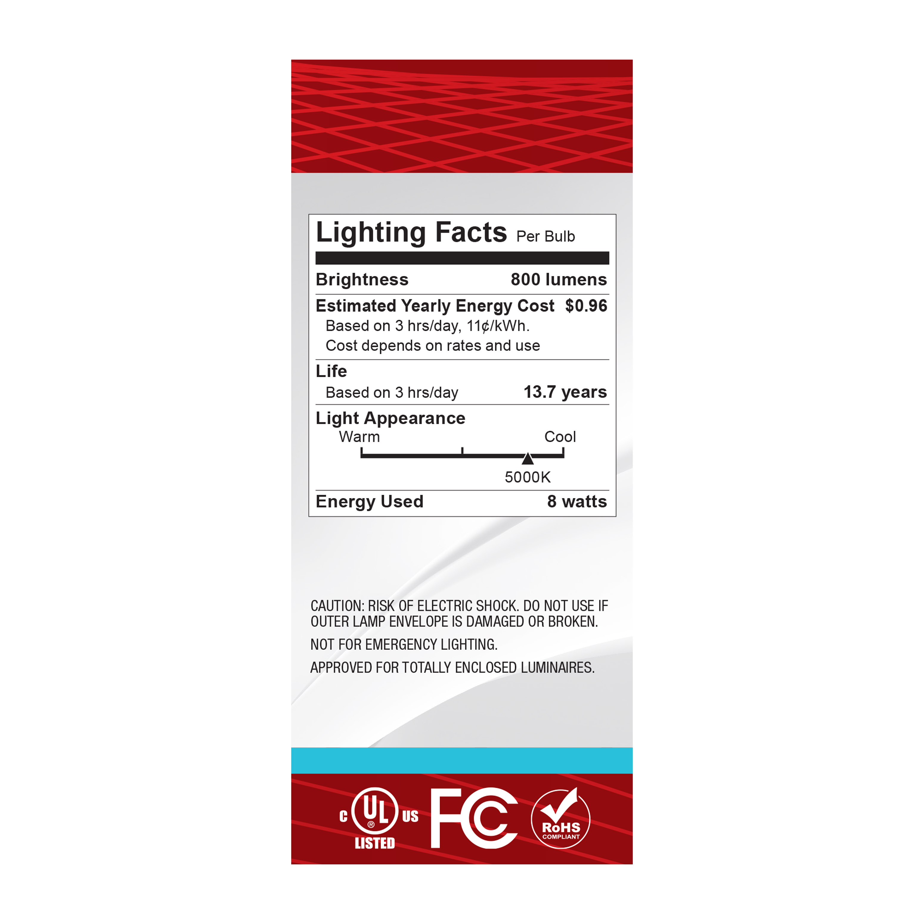 8ST19/CL/LED/950/E26 - S12536