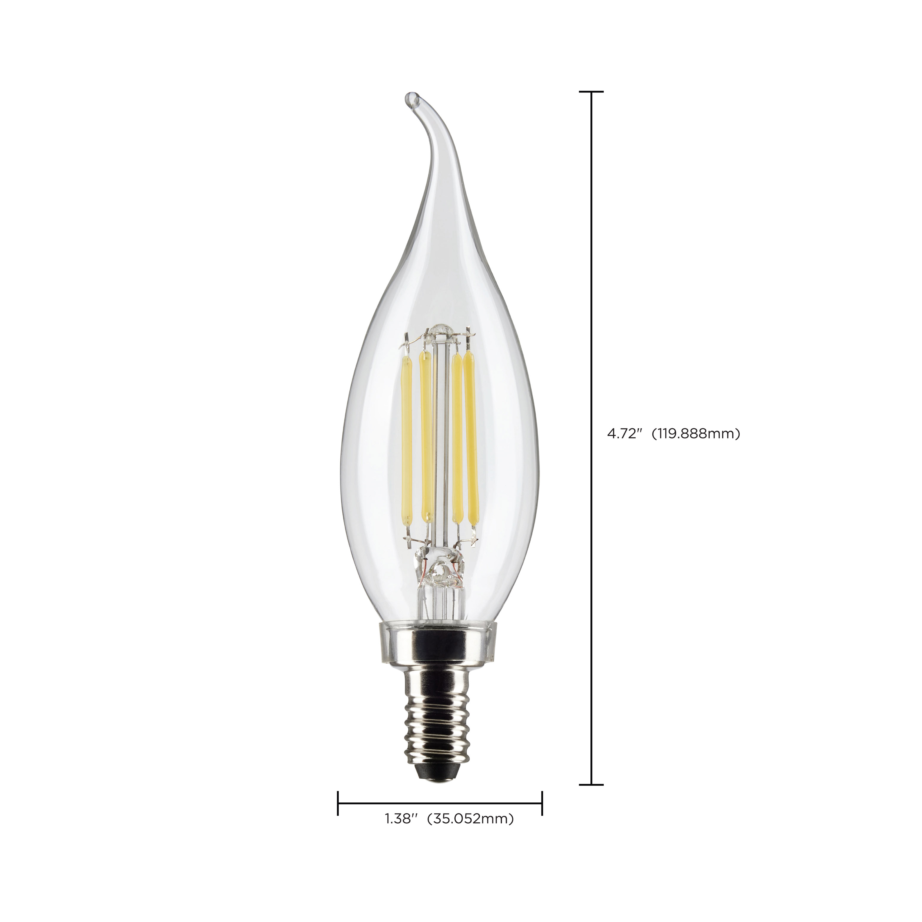 4CA10/LED/927/CL/120V/E12 - S21296