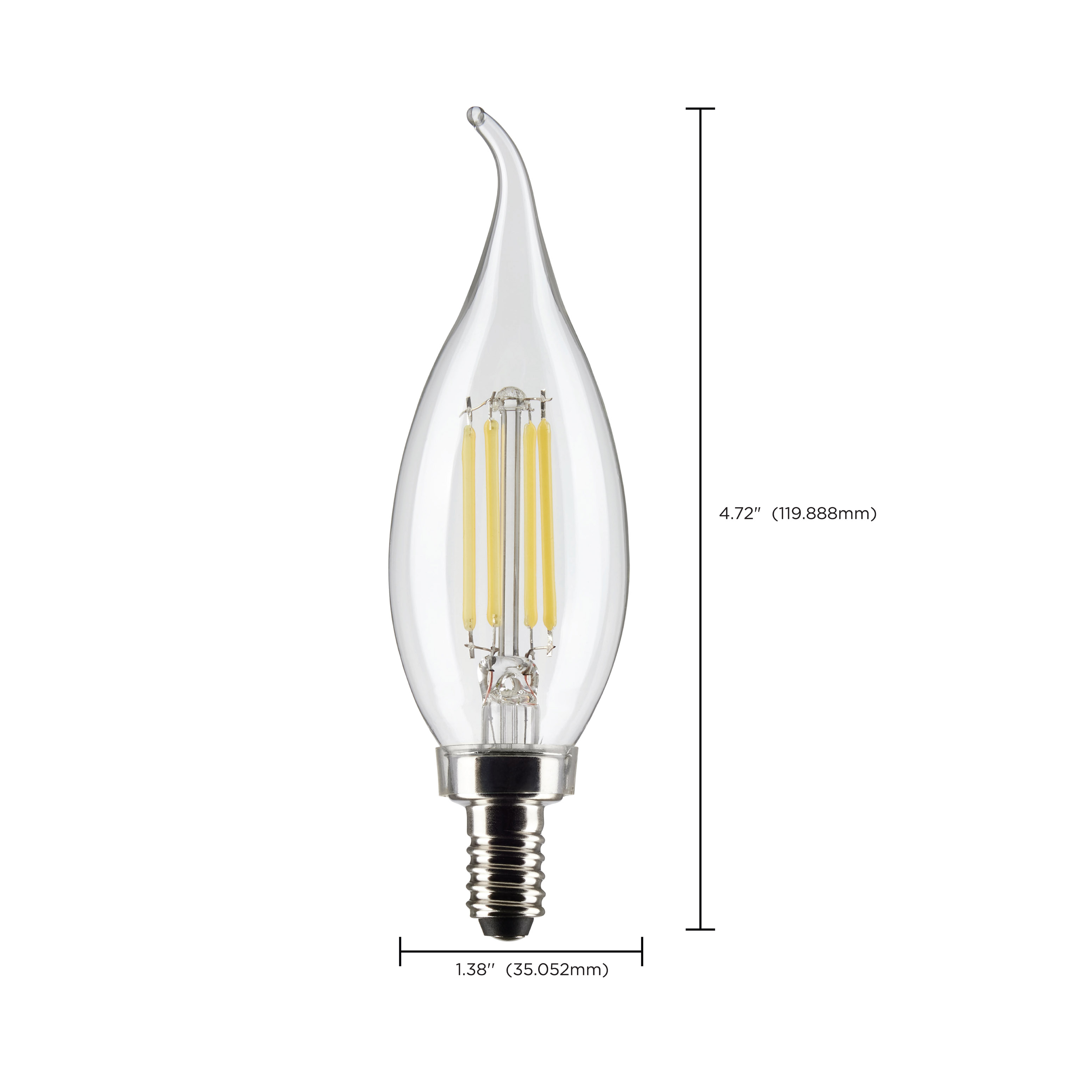 4CA10/LED/940/CL/120V/E12 - S21298