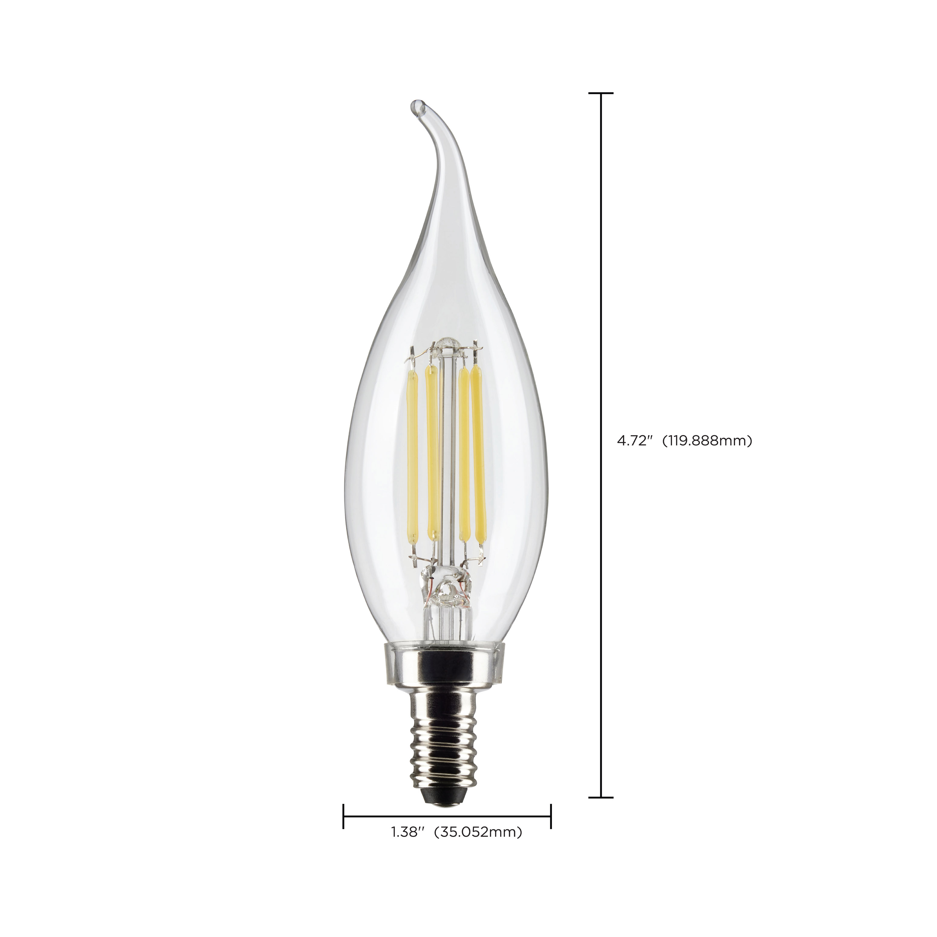 4CA10/LED/950/CL/120V/E12 - S21299