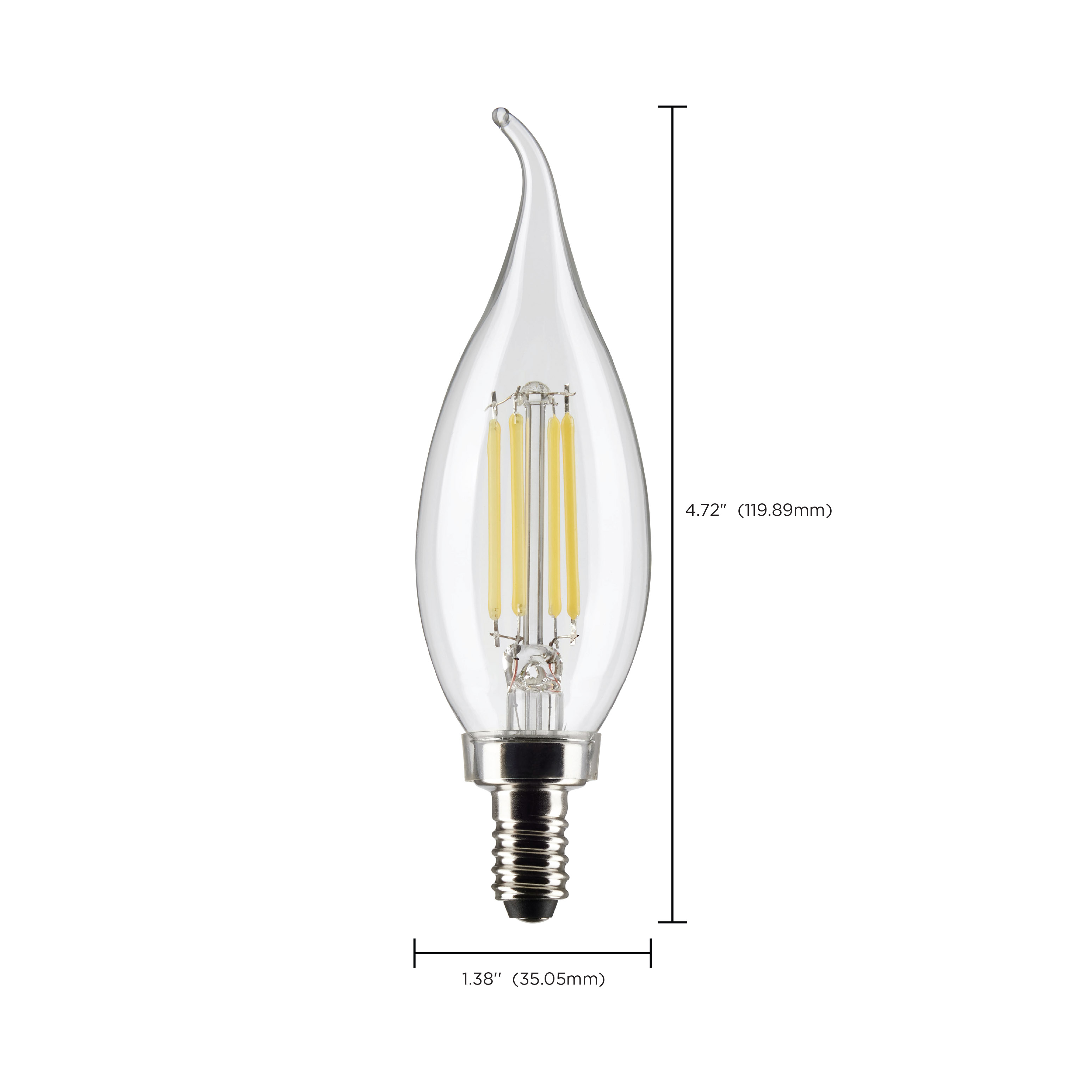 5.5CA10/LED/927/CL/120V/E12 - S21304