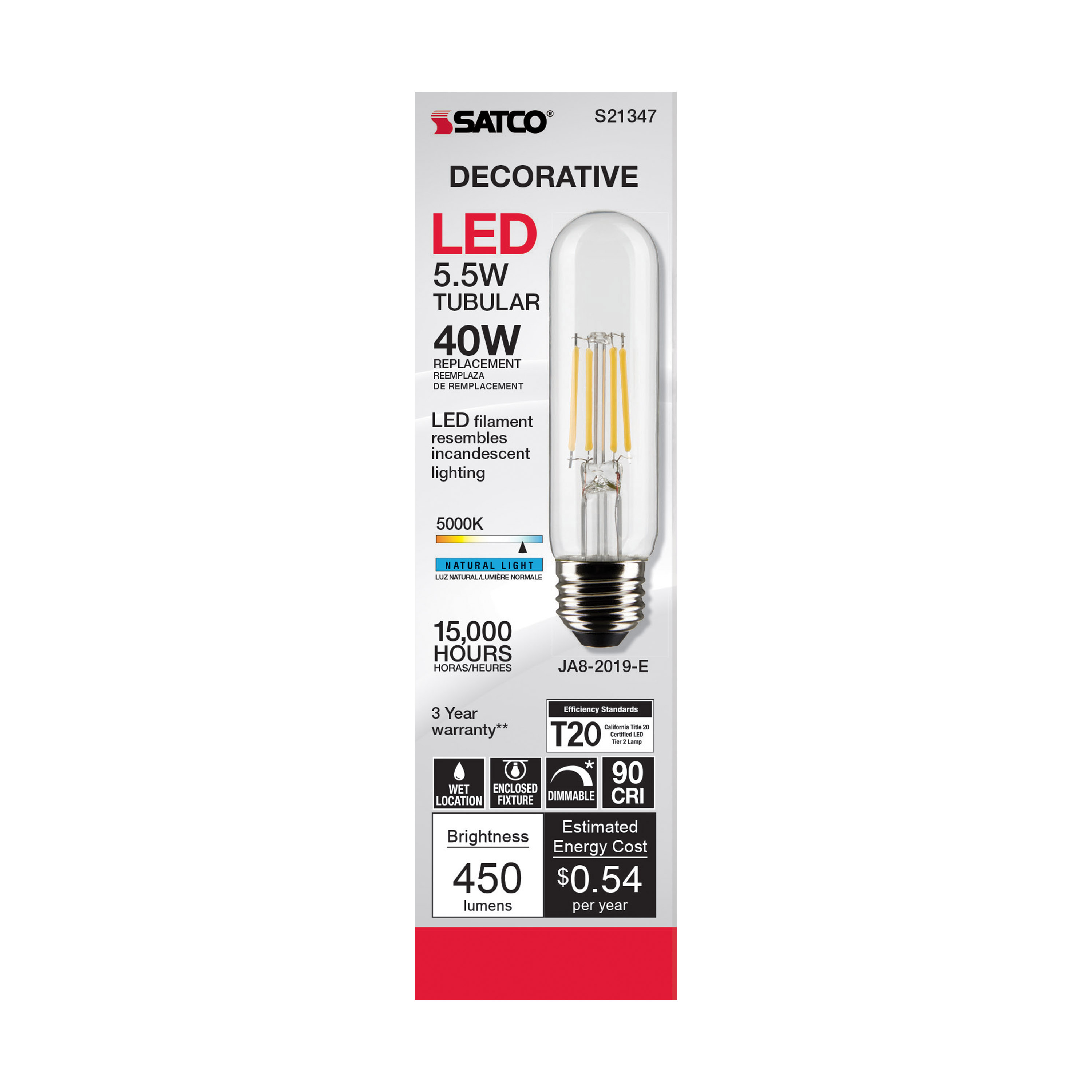 5.5T10/LED/CL/950/120V/E26 - S21347