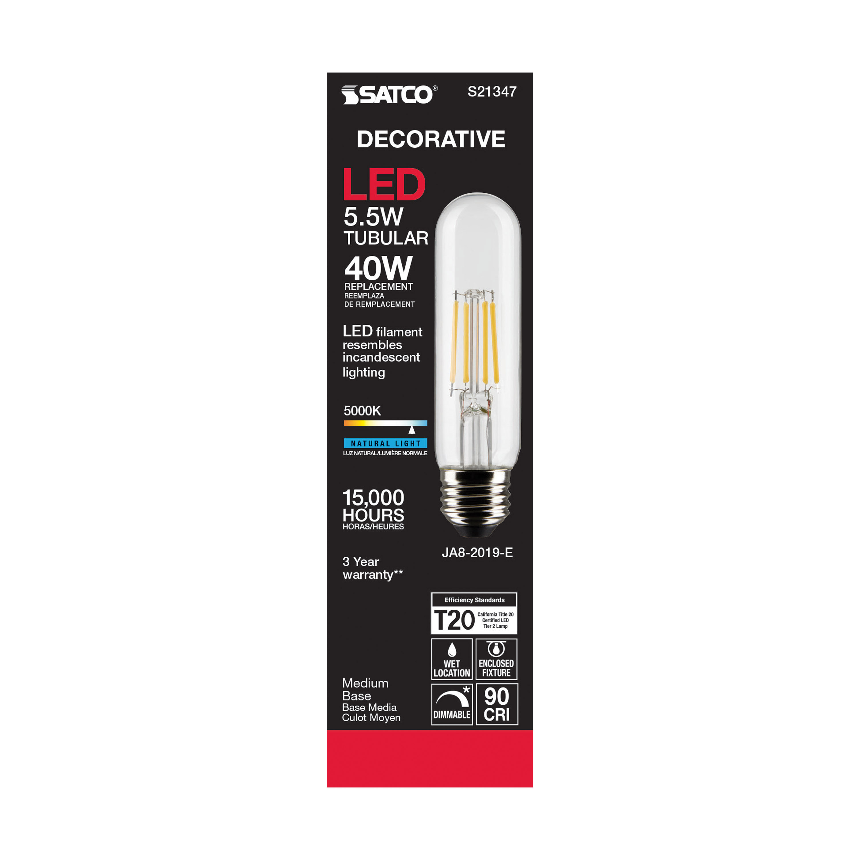 5.5T10/LED/CL/950/120V/E26 - S21347