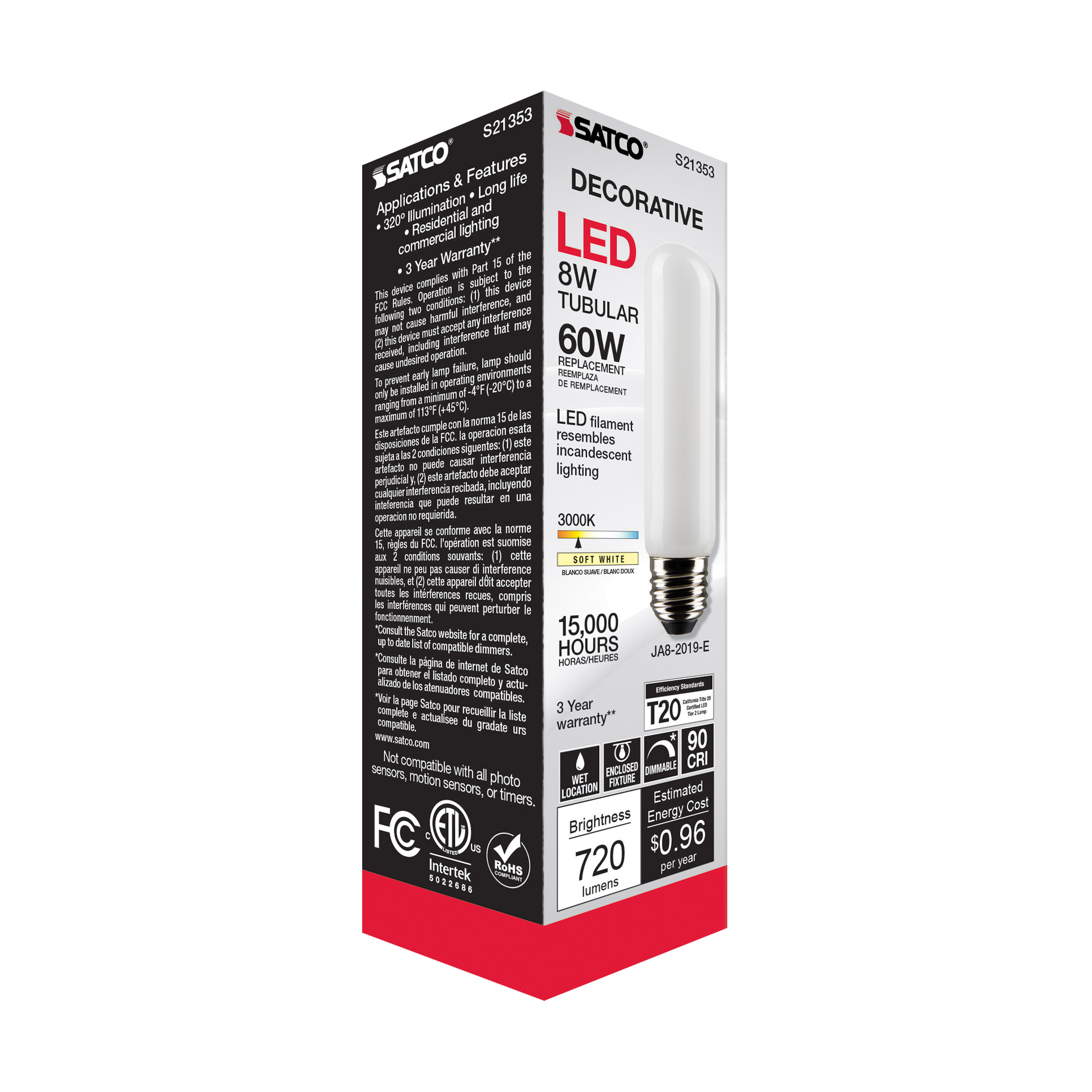 8T10/LED/FR/930/120V/E26 - S21353