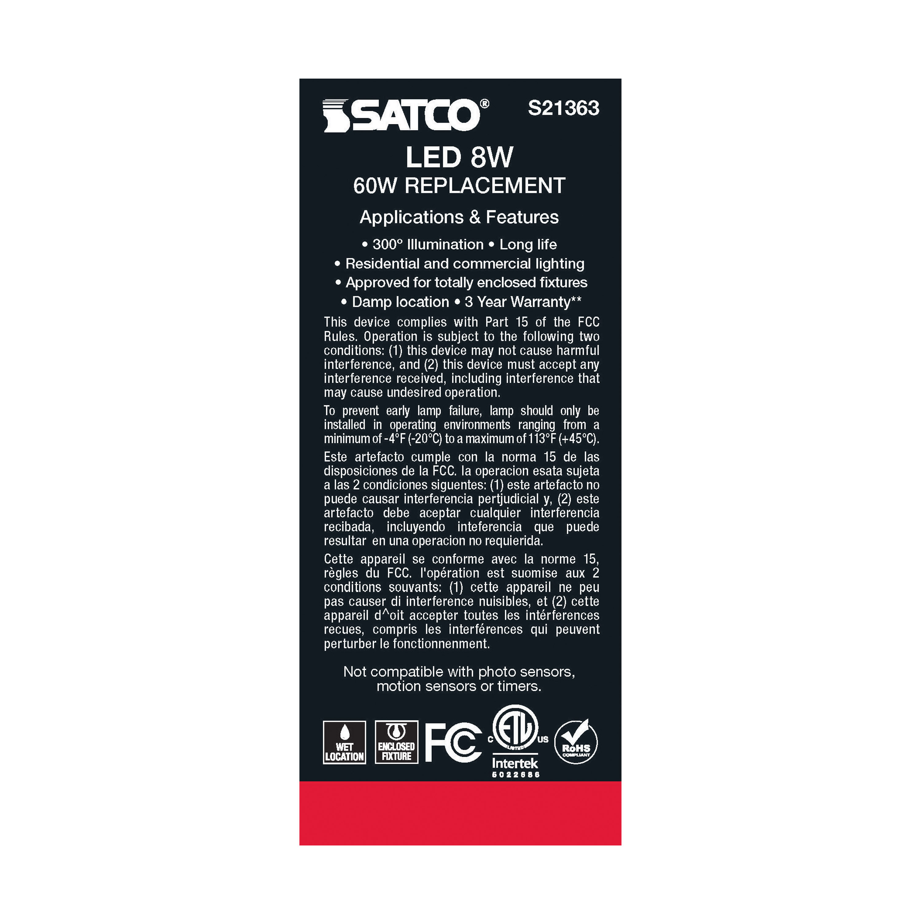 8ST19/CL/LED/927/E26 - S21363