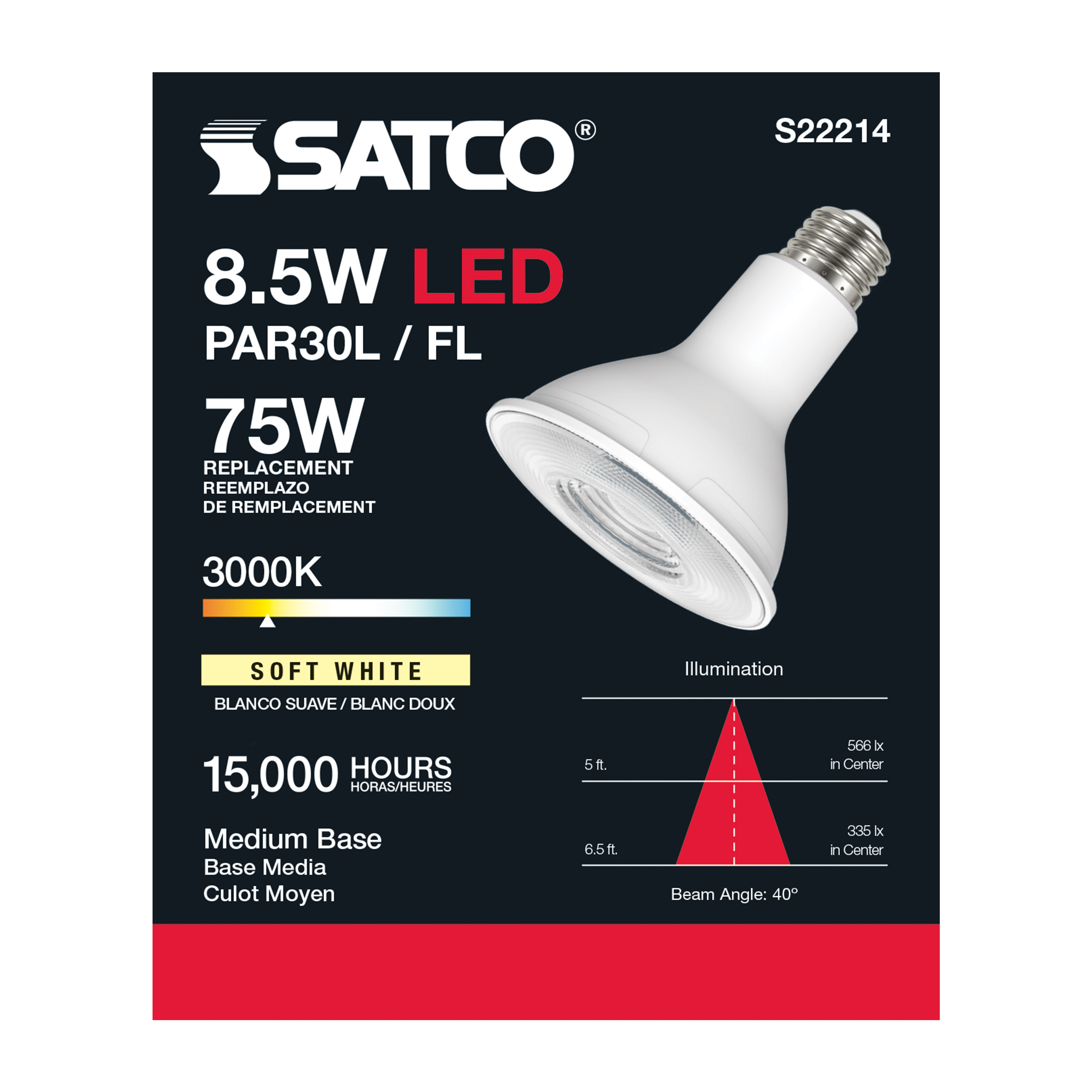 8.5PAR30L/LED/930/FL/120V - S22214