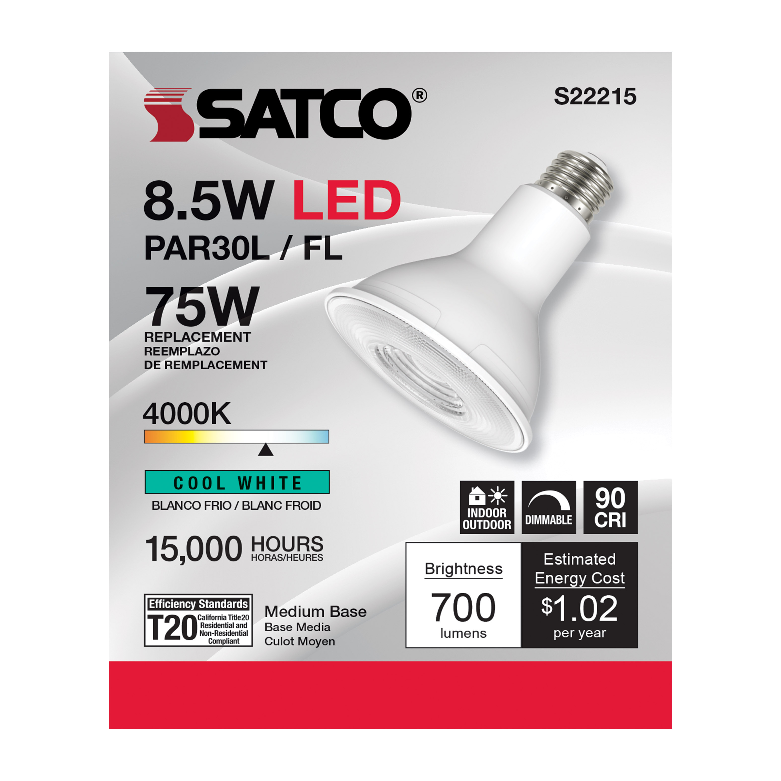 8.5PAR30L/LED/940/FL/120V - S22215