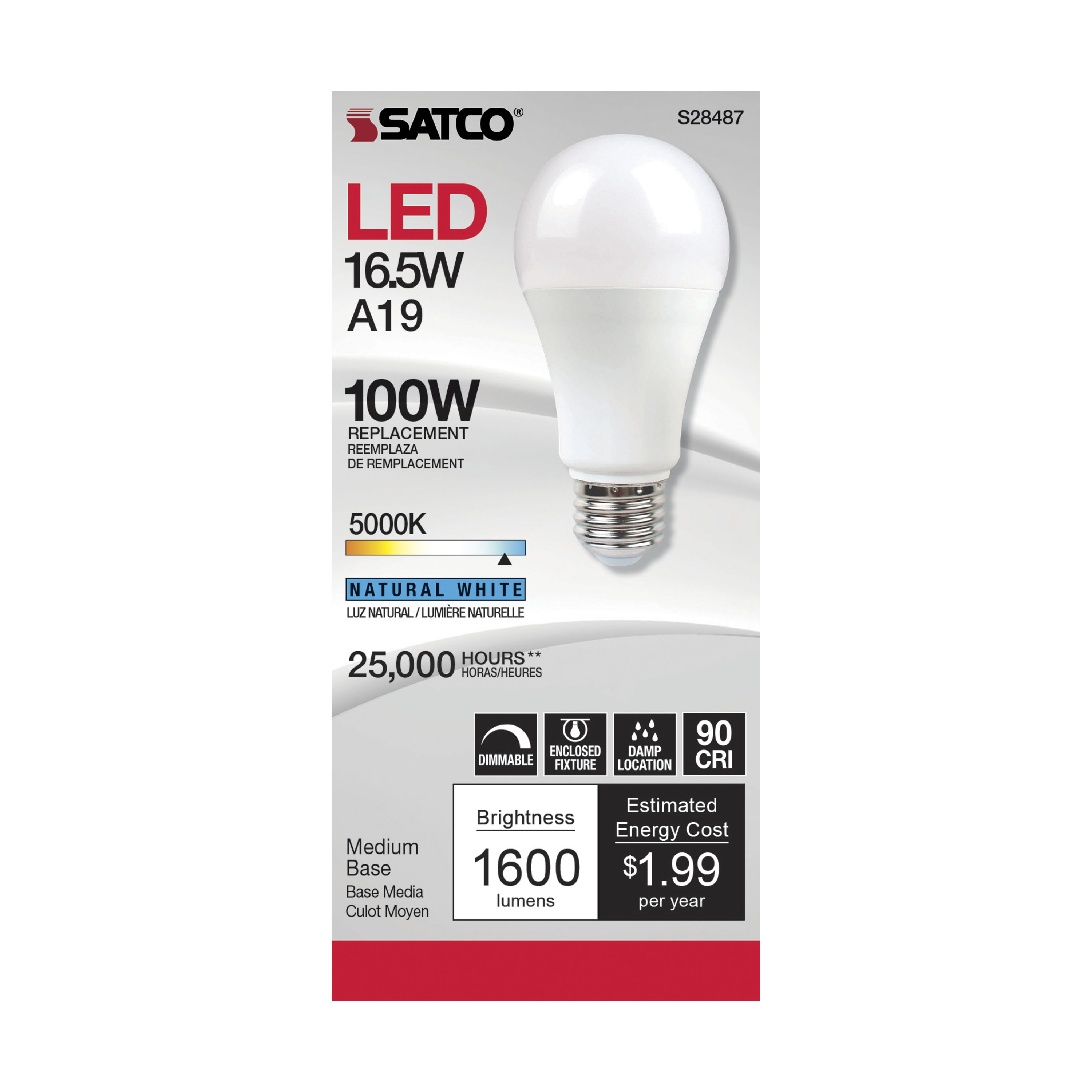 16.5A19LED/950/120V - S28487