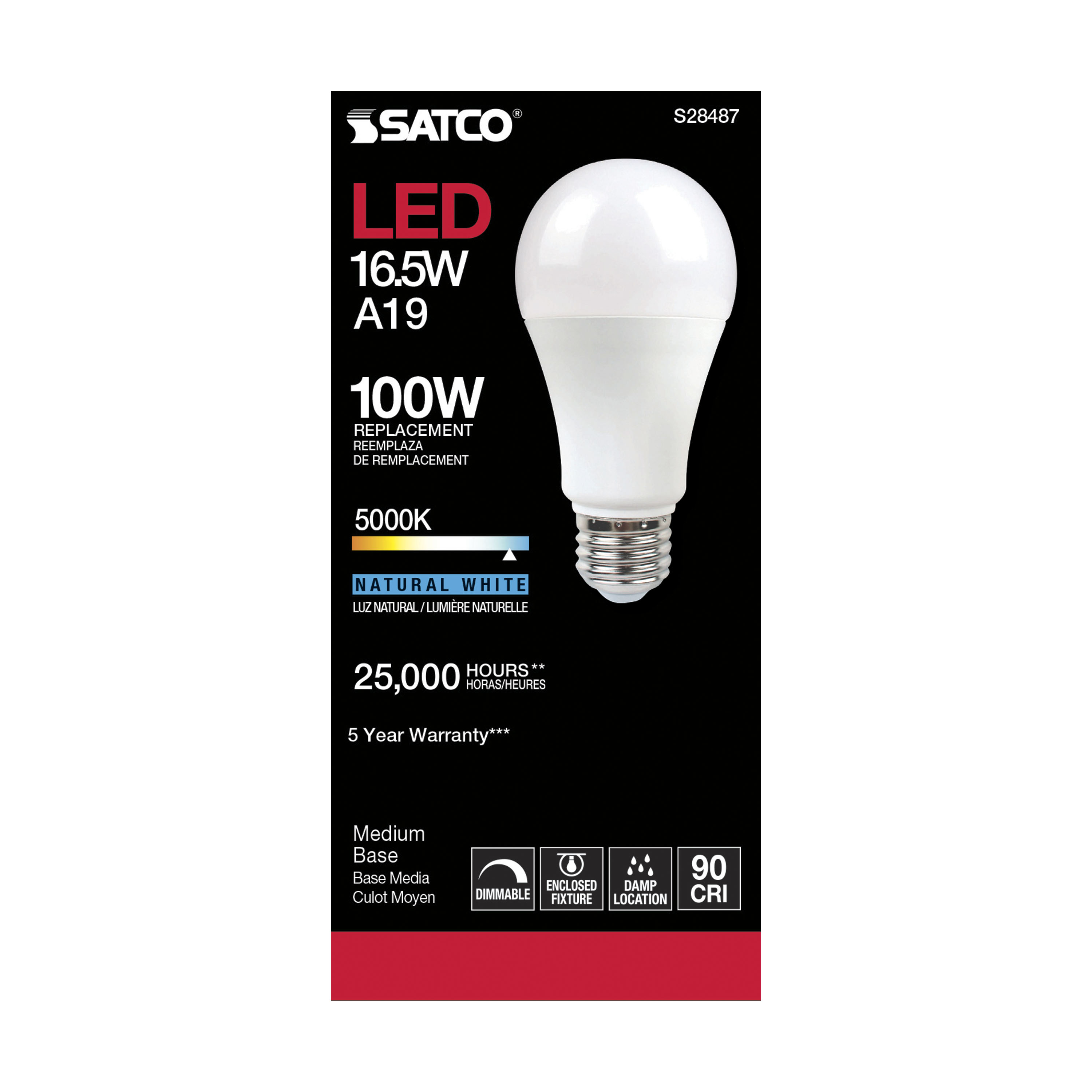 16.5A19LED/950/120V - S28487