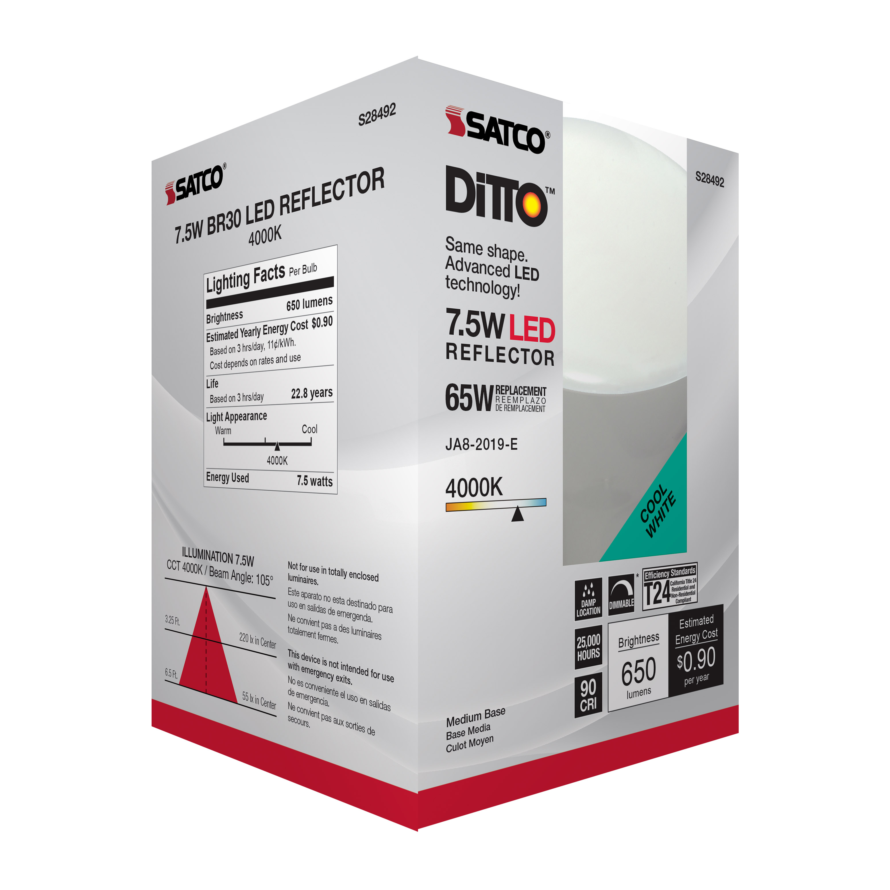 7.5BR30/LED/940/120V - S28492