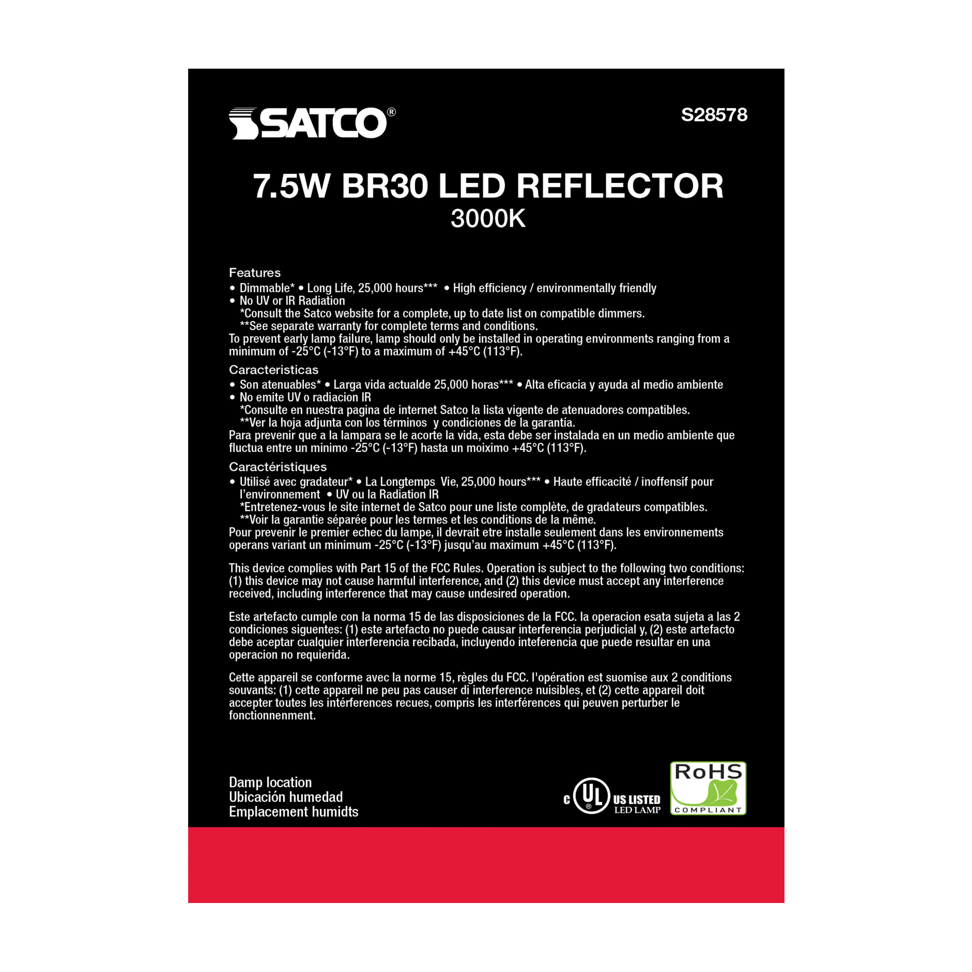 7.5BR30/LED/930/120V - S28578