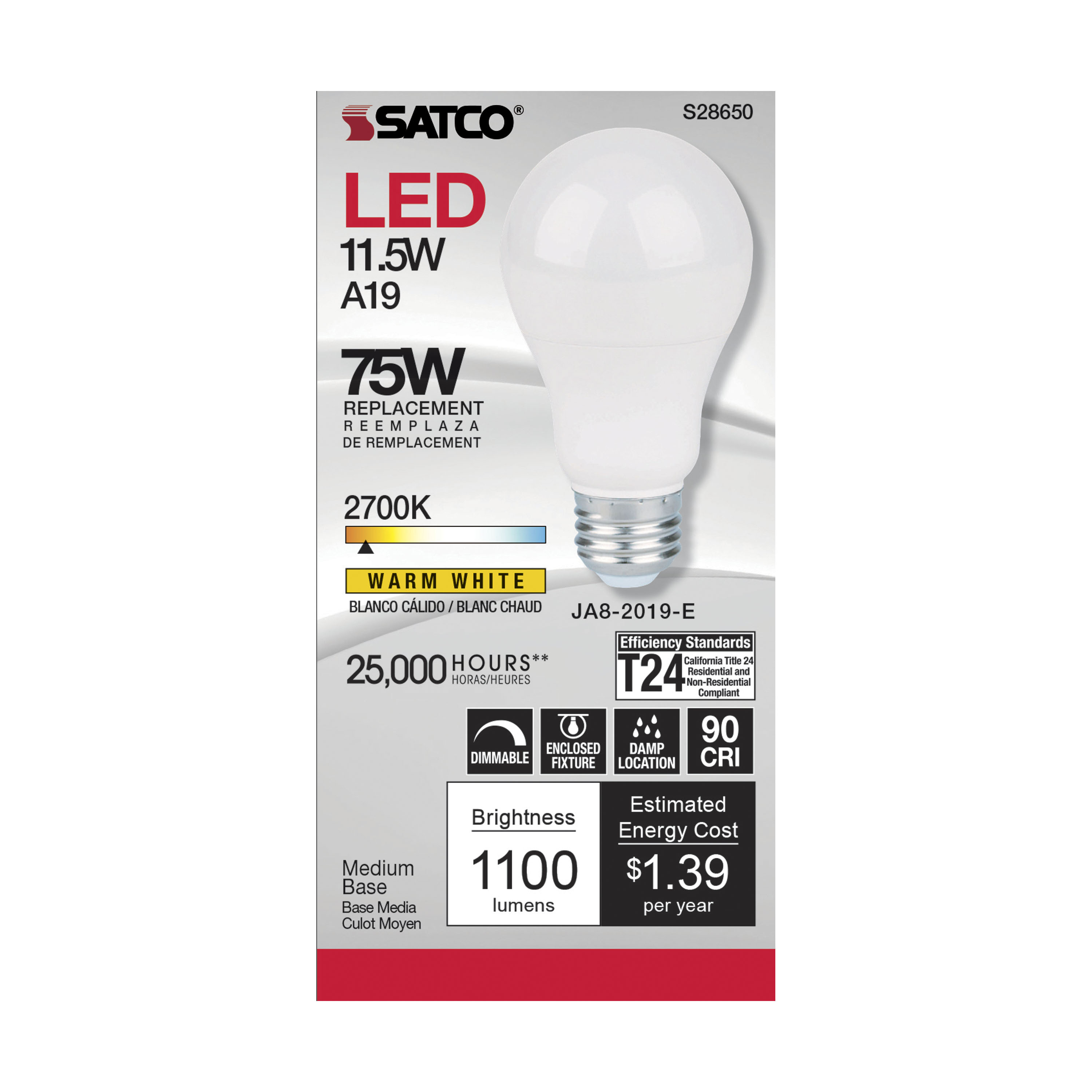 11.5A19LED/927/120V - S28650