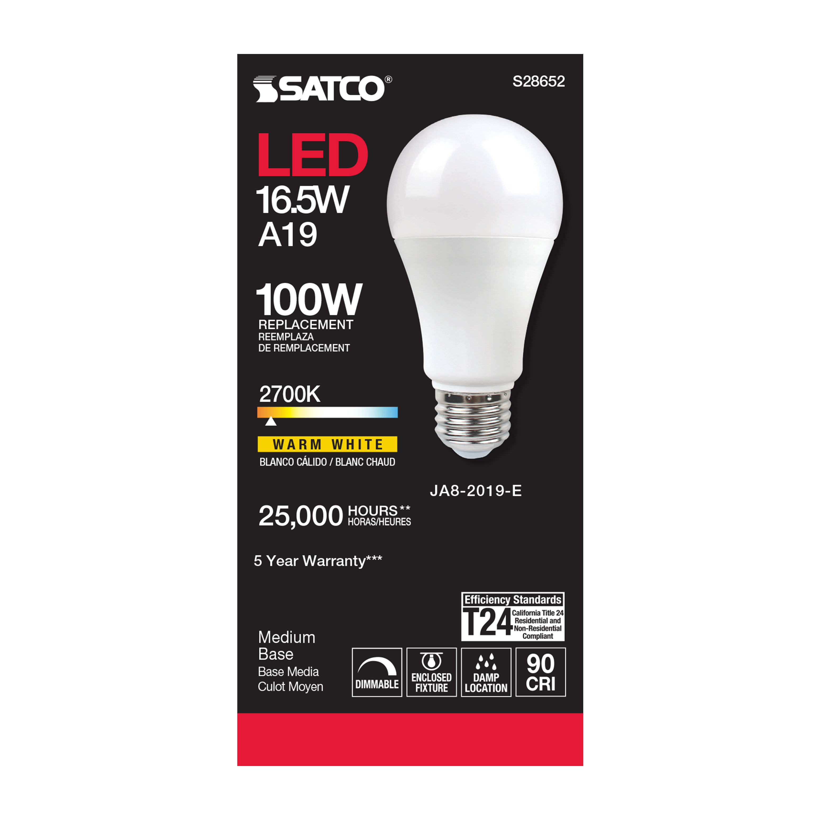 16.5A19LED/927/120V - S28652