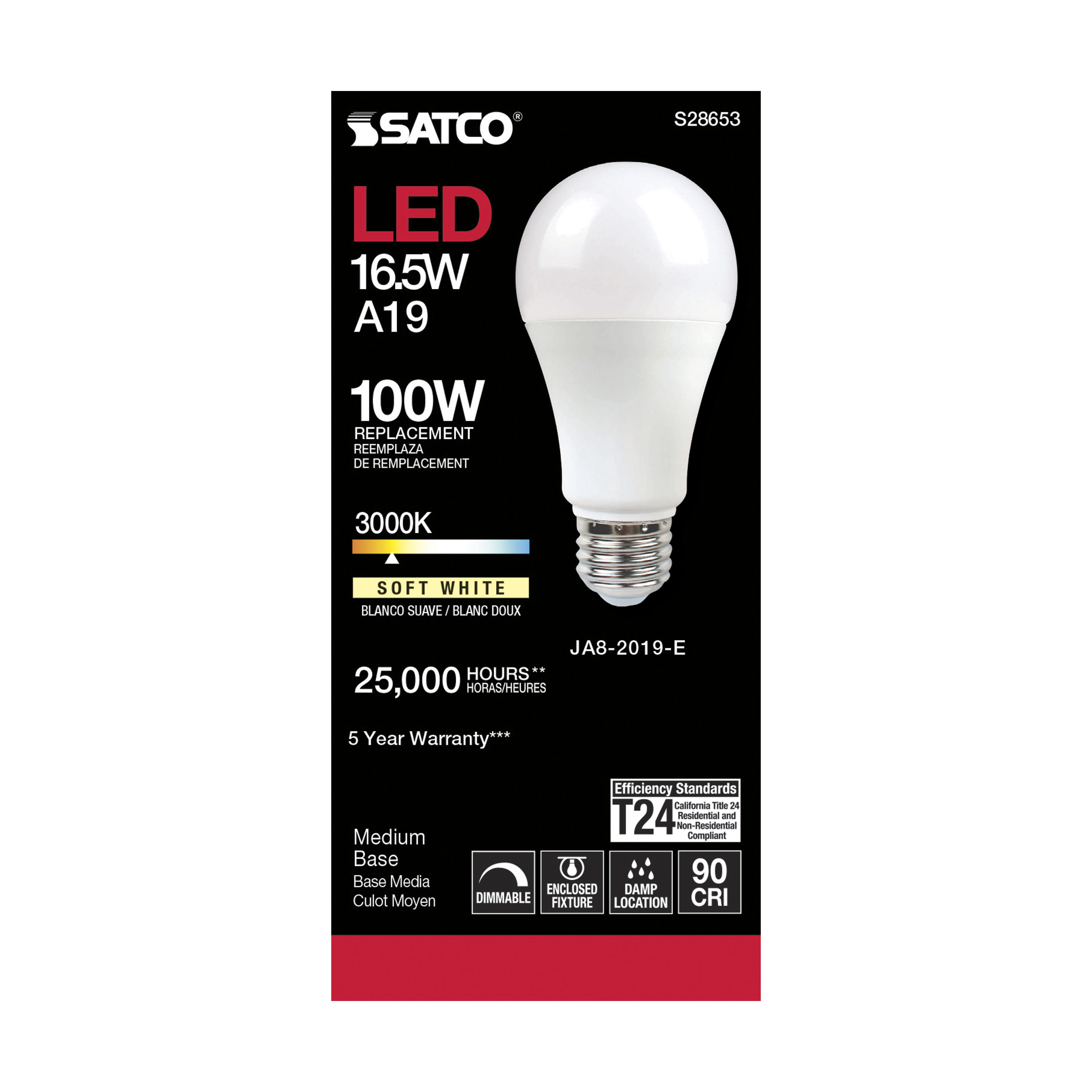 16.5A19LED/930/120V - S28653