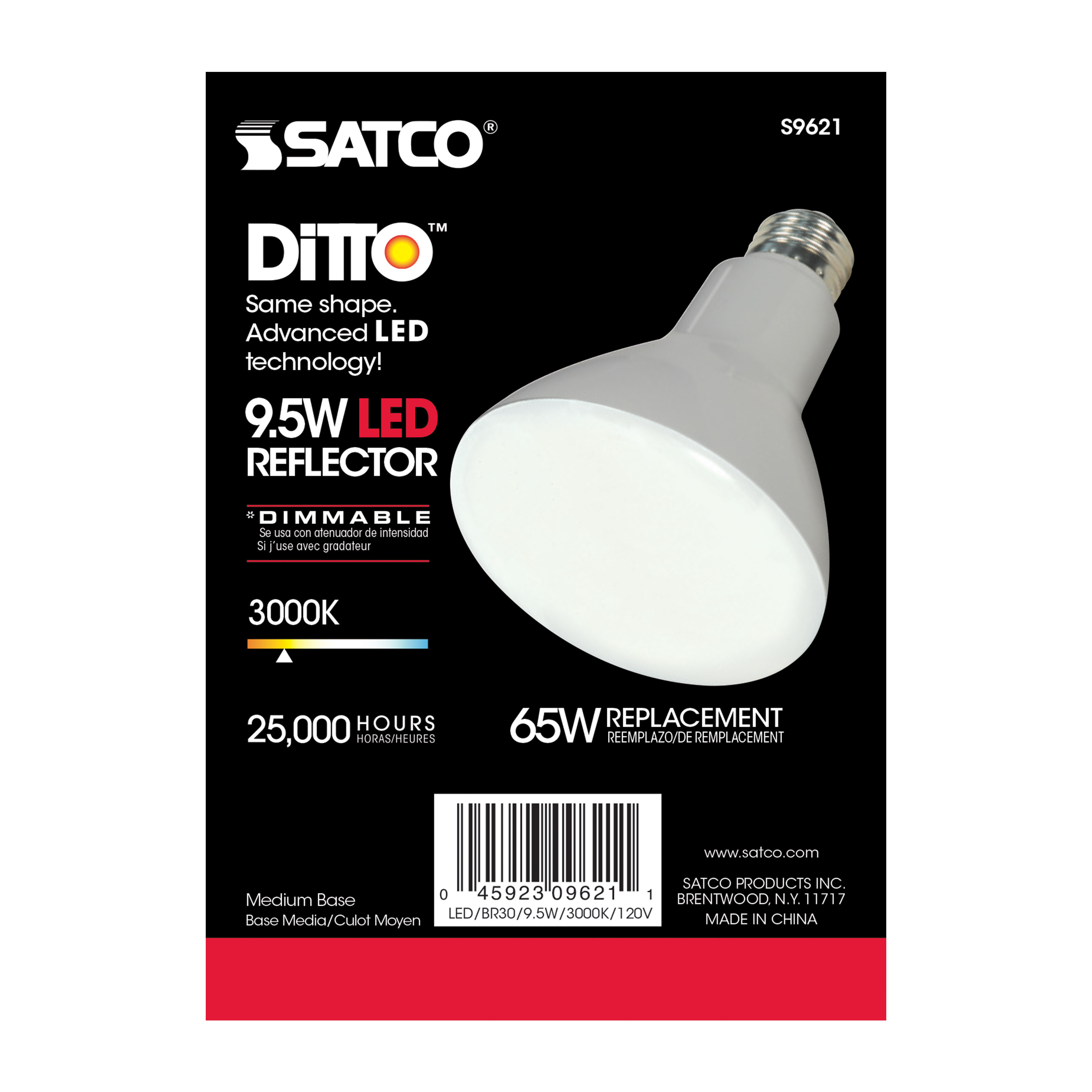 9.5BR30/LED/3000K/750L/120V/D - S9621
