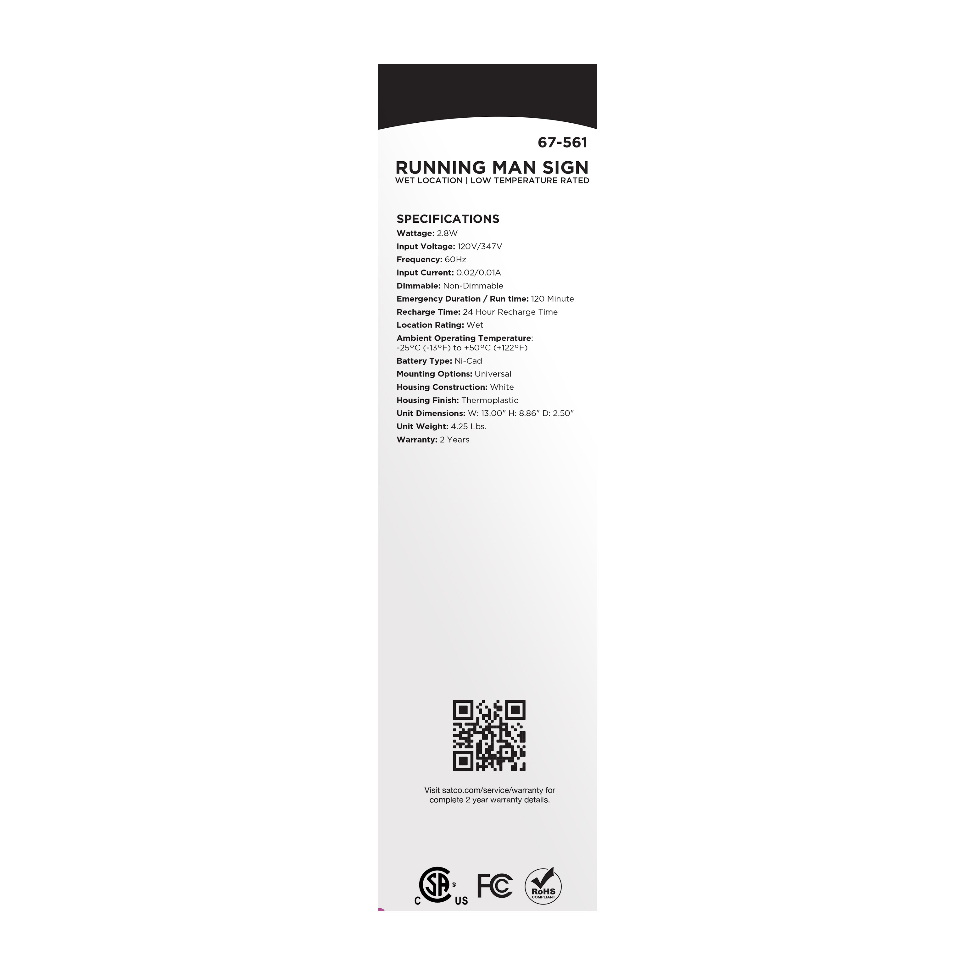 EX SIGN-CAN-WET LT - 67-561