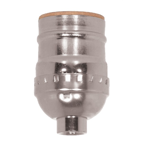 NICKEL KEYLESS SOCKET W/ 1/4IP - 80-1981
