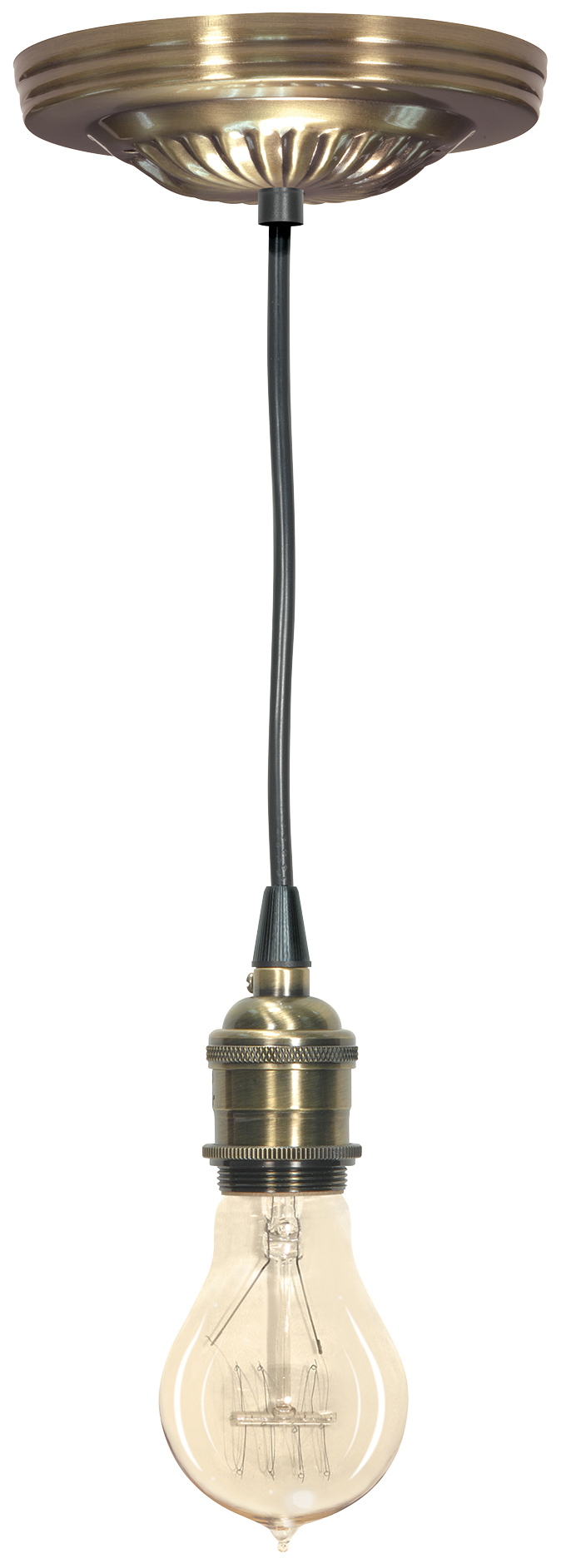 ANT BRASS RIBBED VINTAGE CANOP - 90-1890