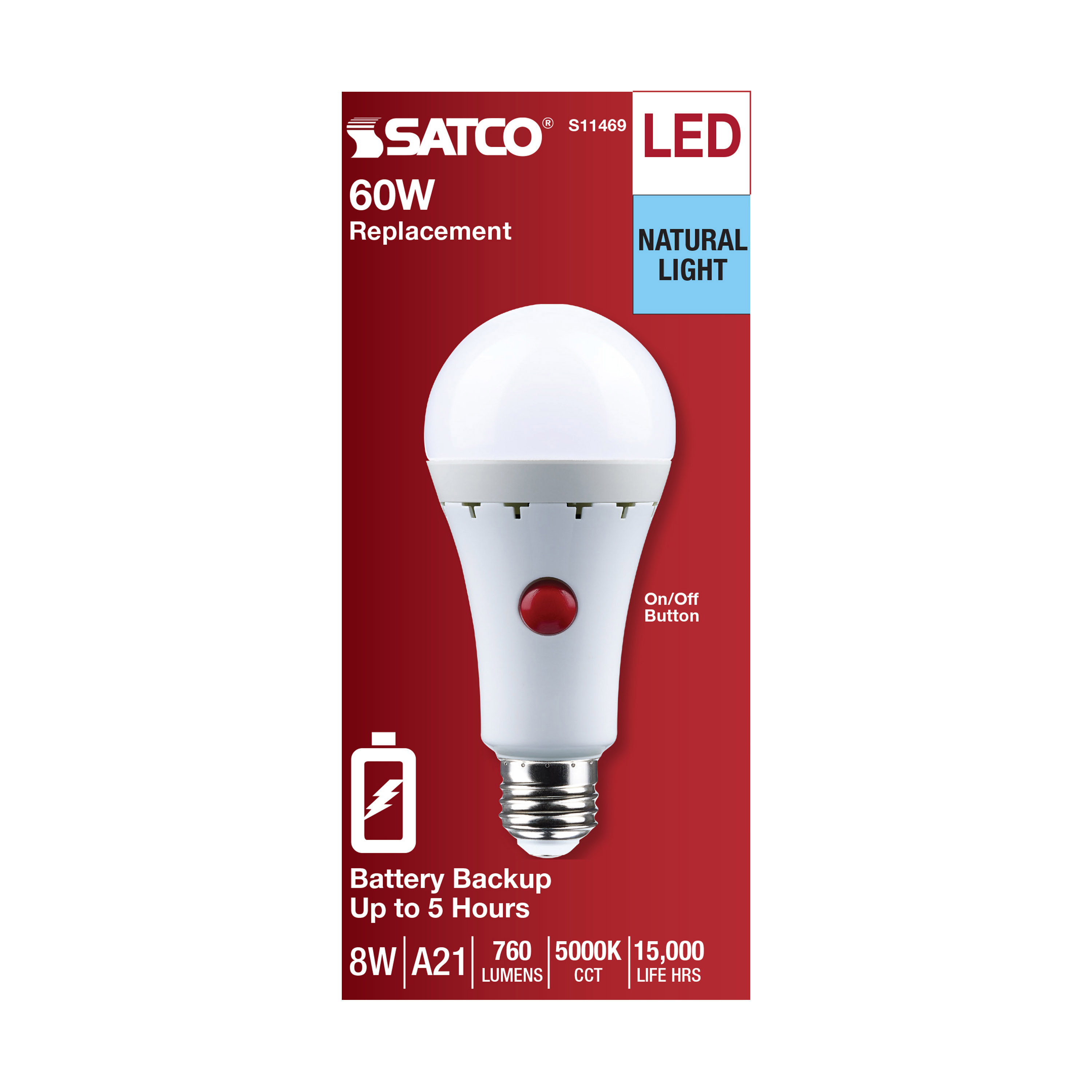 8A21/BATTERY BU/LED/850 - S11469