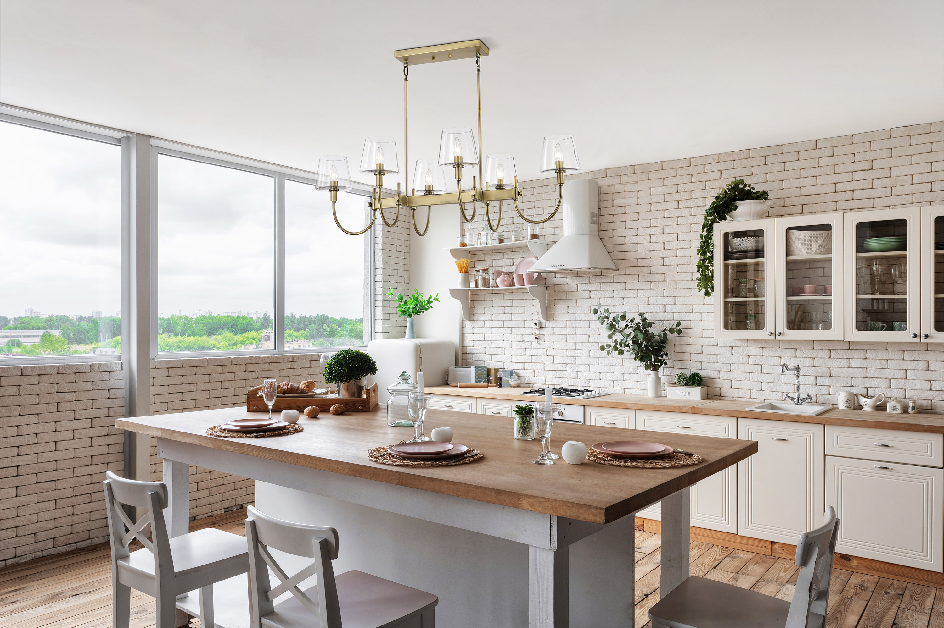 BROOKSIDE 6 LT ISLAND PENDANT - 60-7887