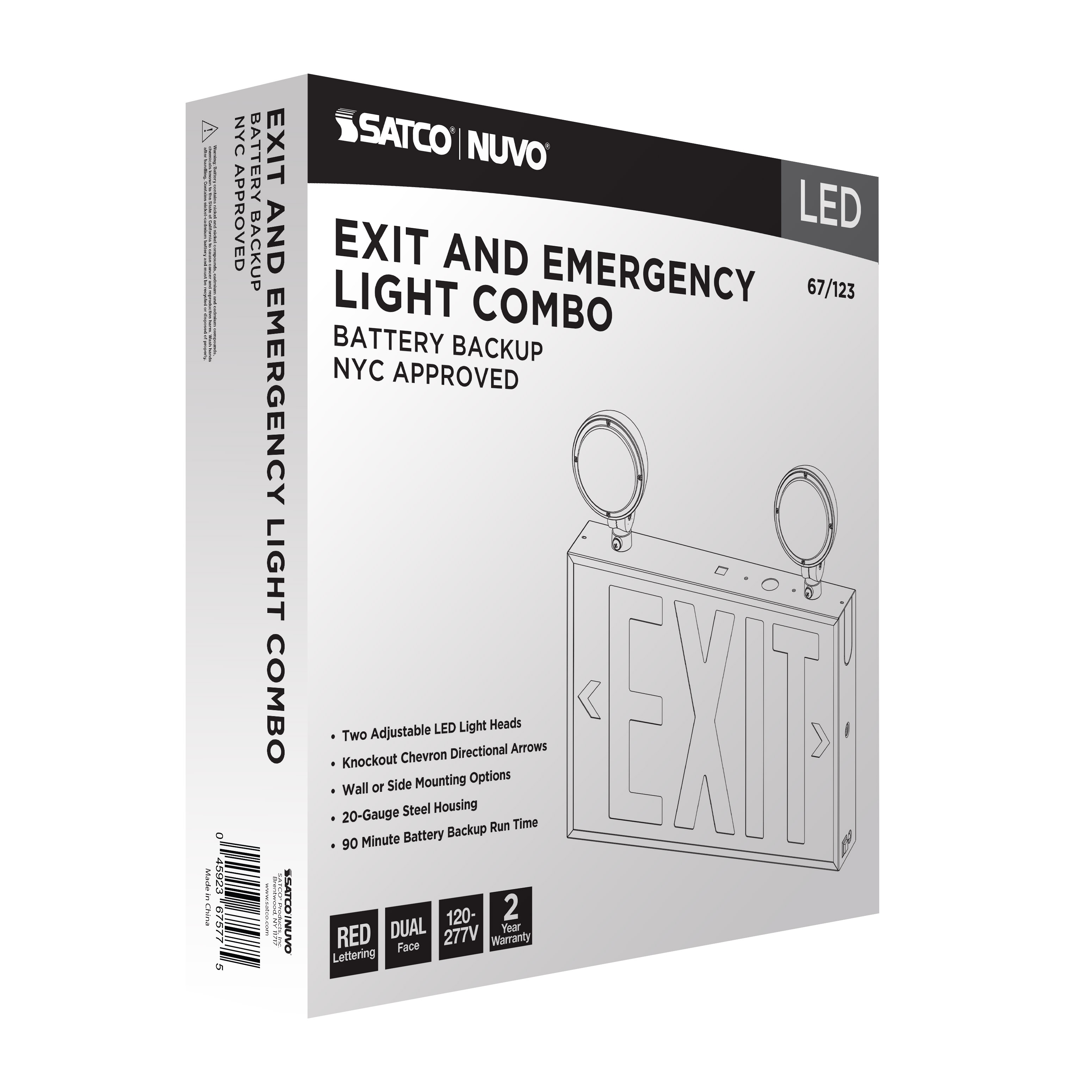 EXIT/LIGHT DH - RED - NYC - 67-123