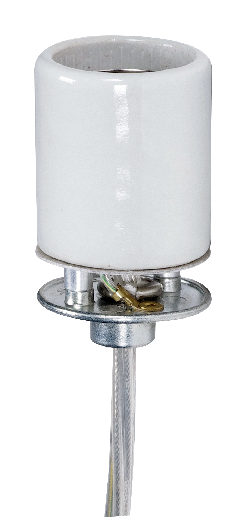 MEDIUM GLAZED PORC SKT W/ CAP - 80-2384