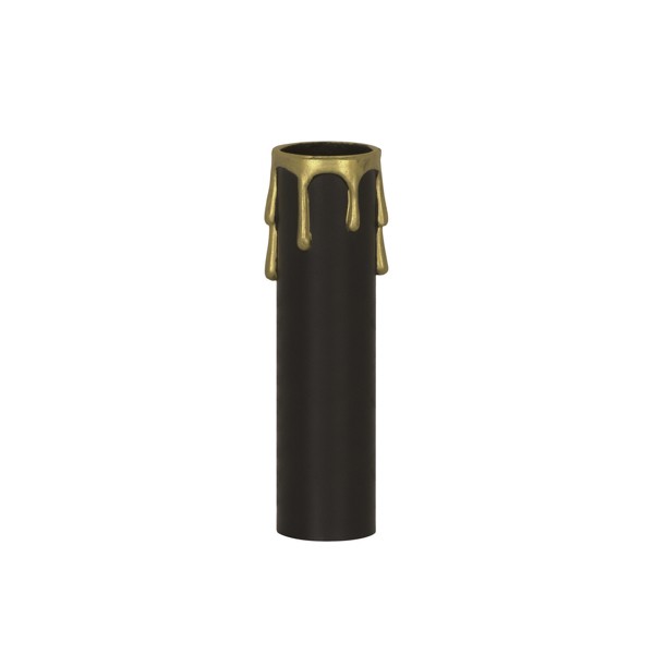 3" BLCK/GOLD DRIP STD. CANDLE - 90-368