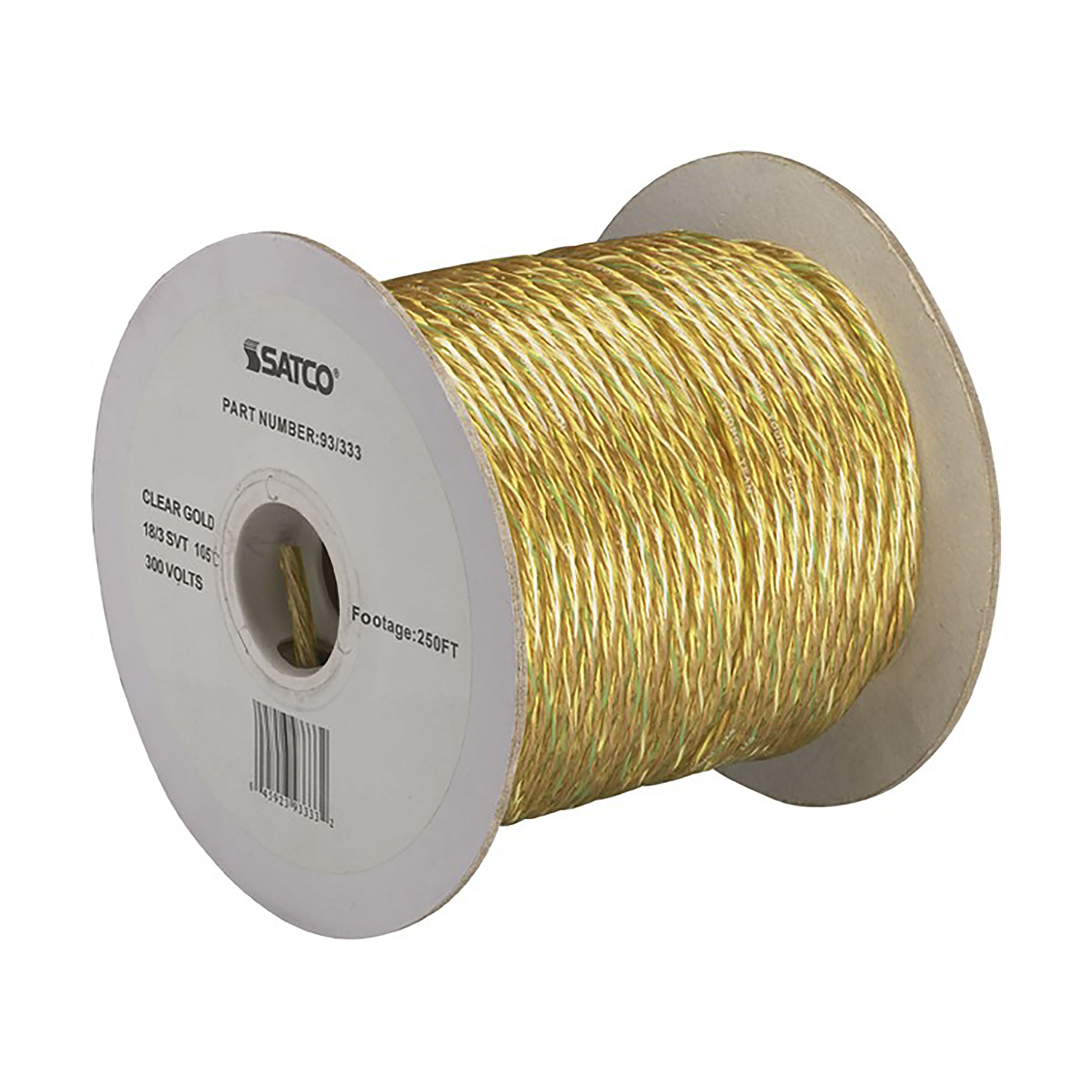 18/3 SVT GOLD W/SM. GRN LINE - 93-333