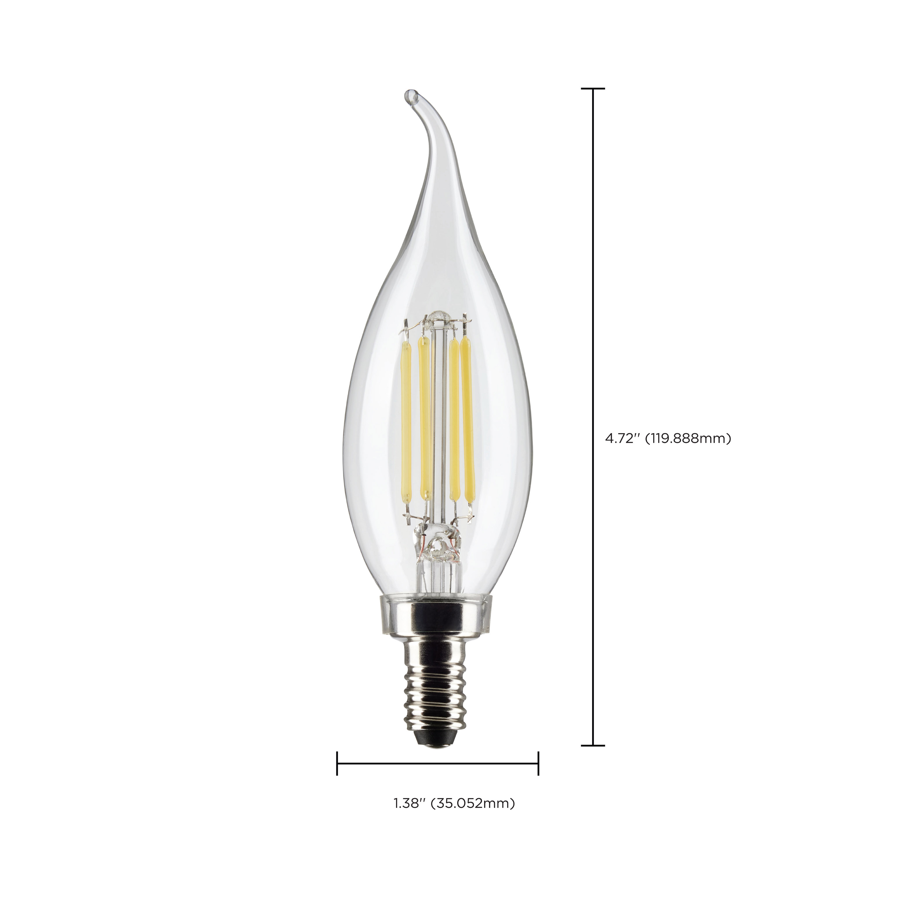 5.5CA10/LED/927/CL/120V/E12/2C - S21846