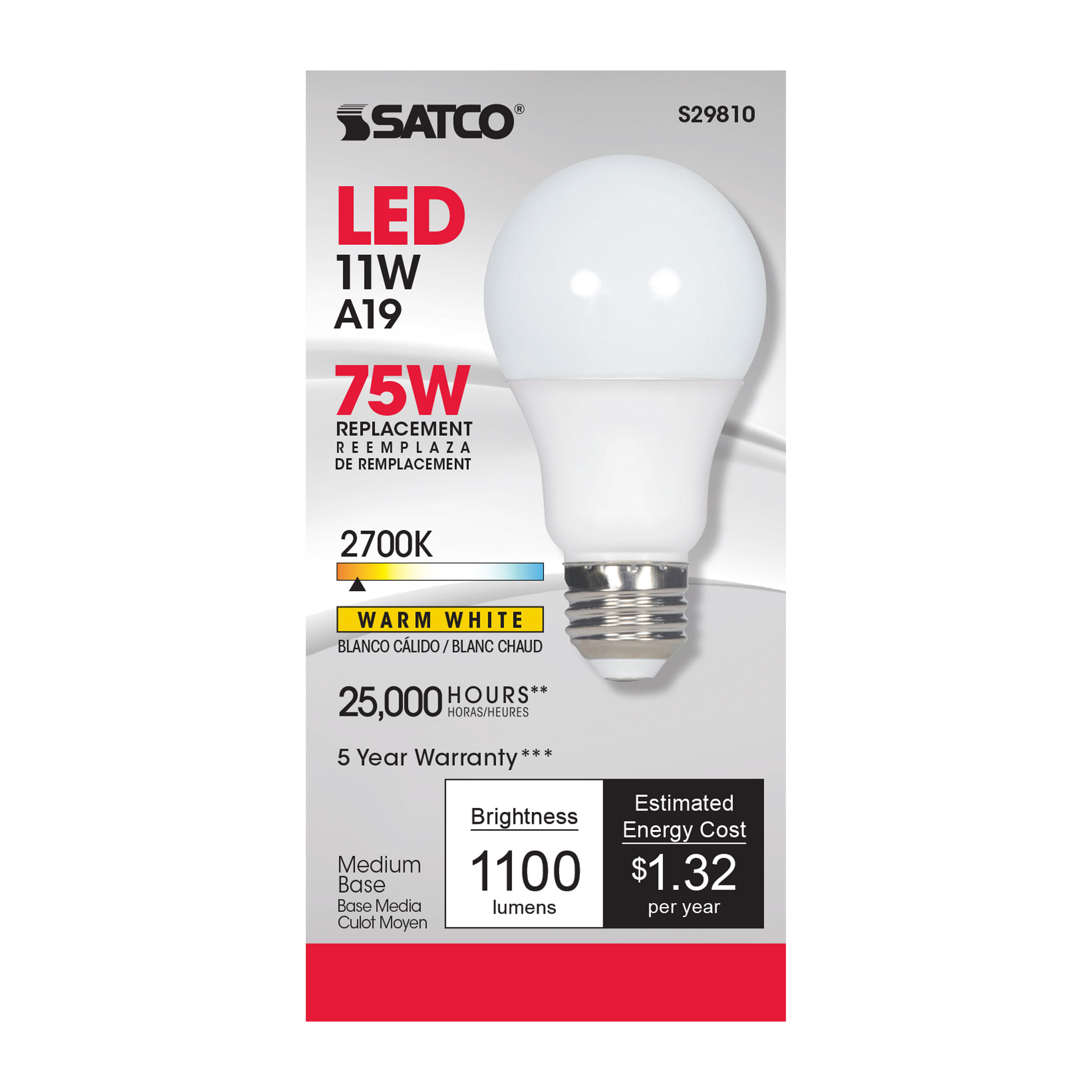 11A19/LED/2700K/1100L/120V/D - S29810