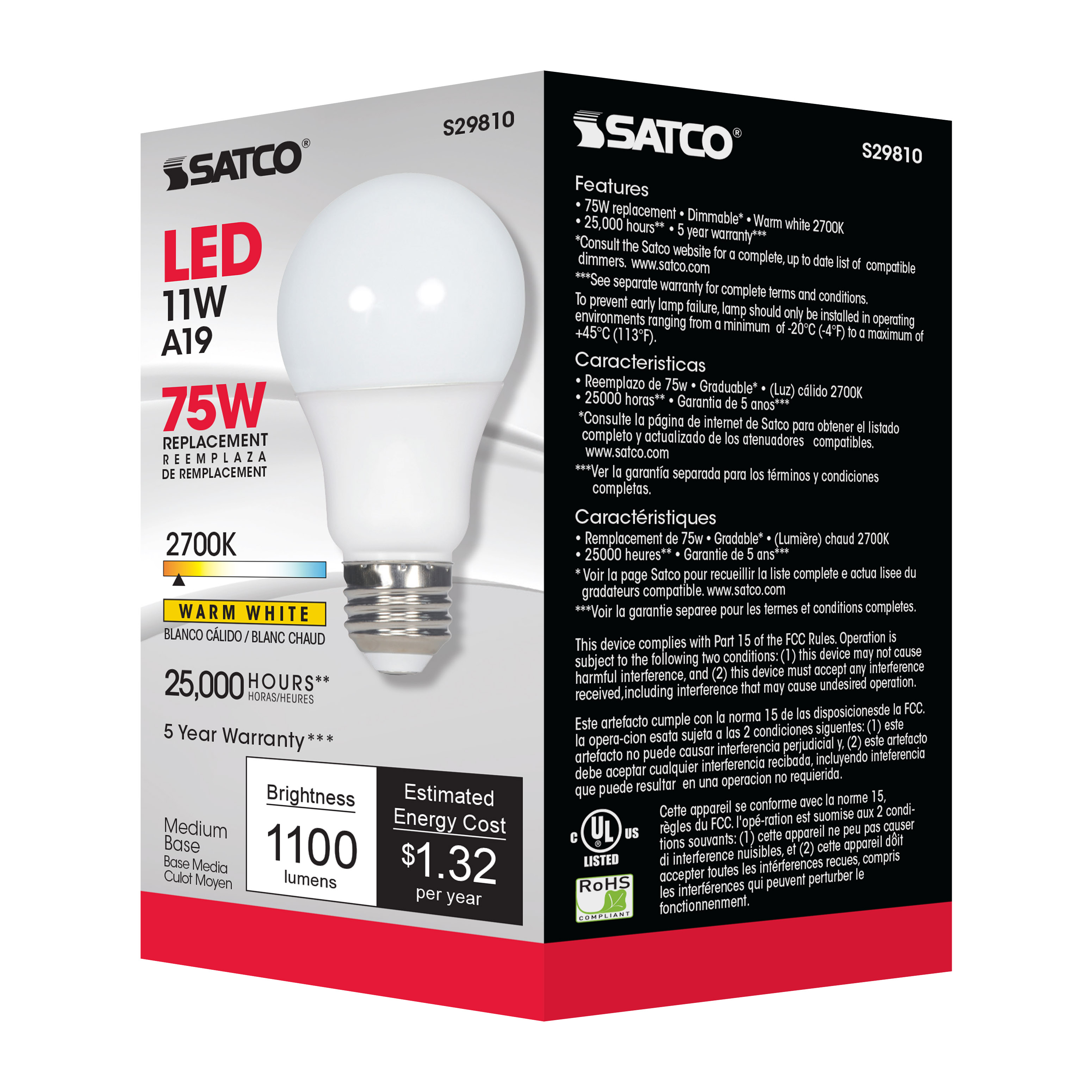 11A19/LED/2700K/1100L/120V/D - S29810