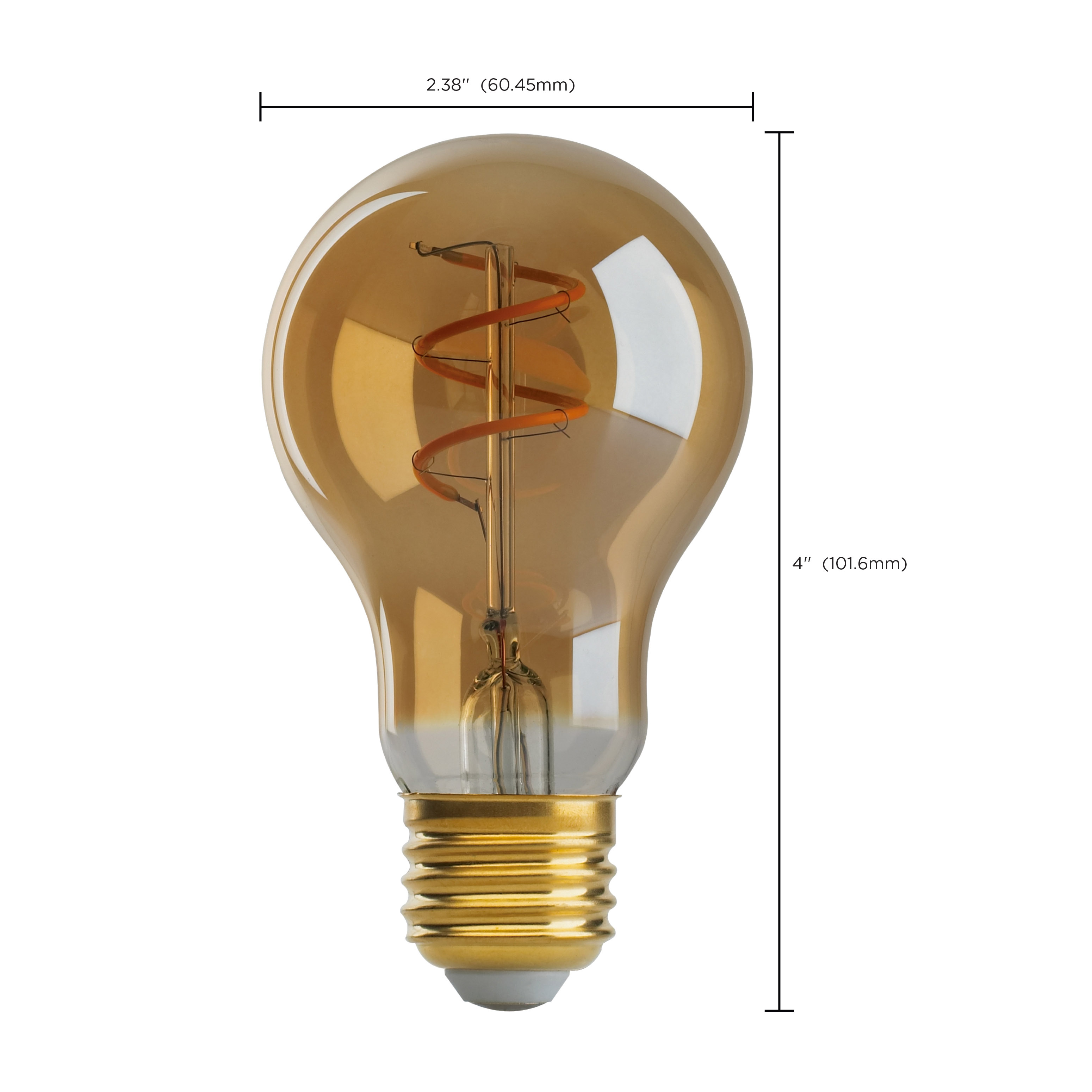 4.5A19/SPIRAL/LED/AMB/120V - S9966