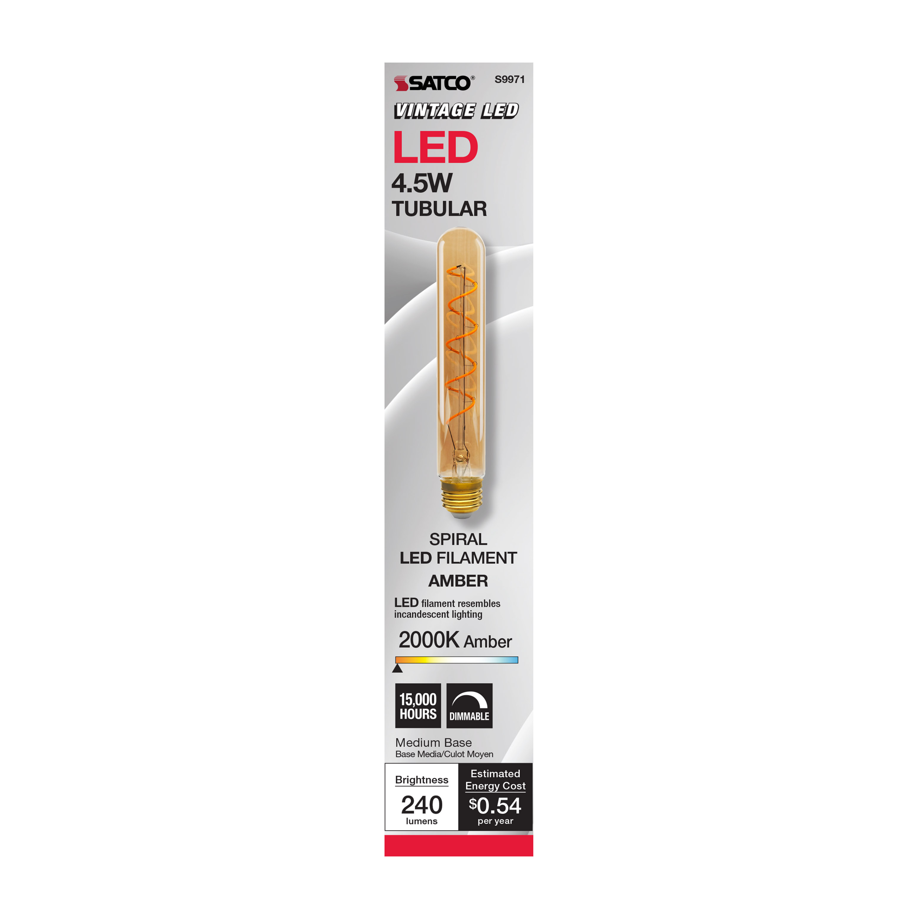 4.5T9/SPIRAL/LED/AMB/120V - S9971