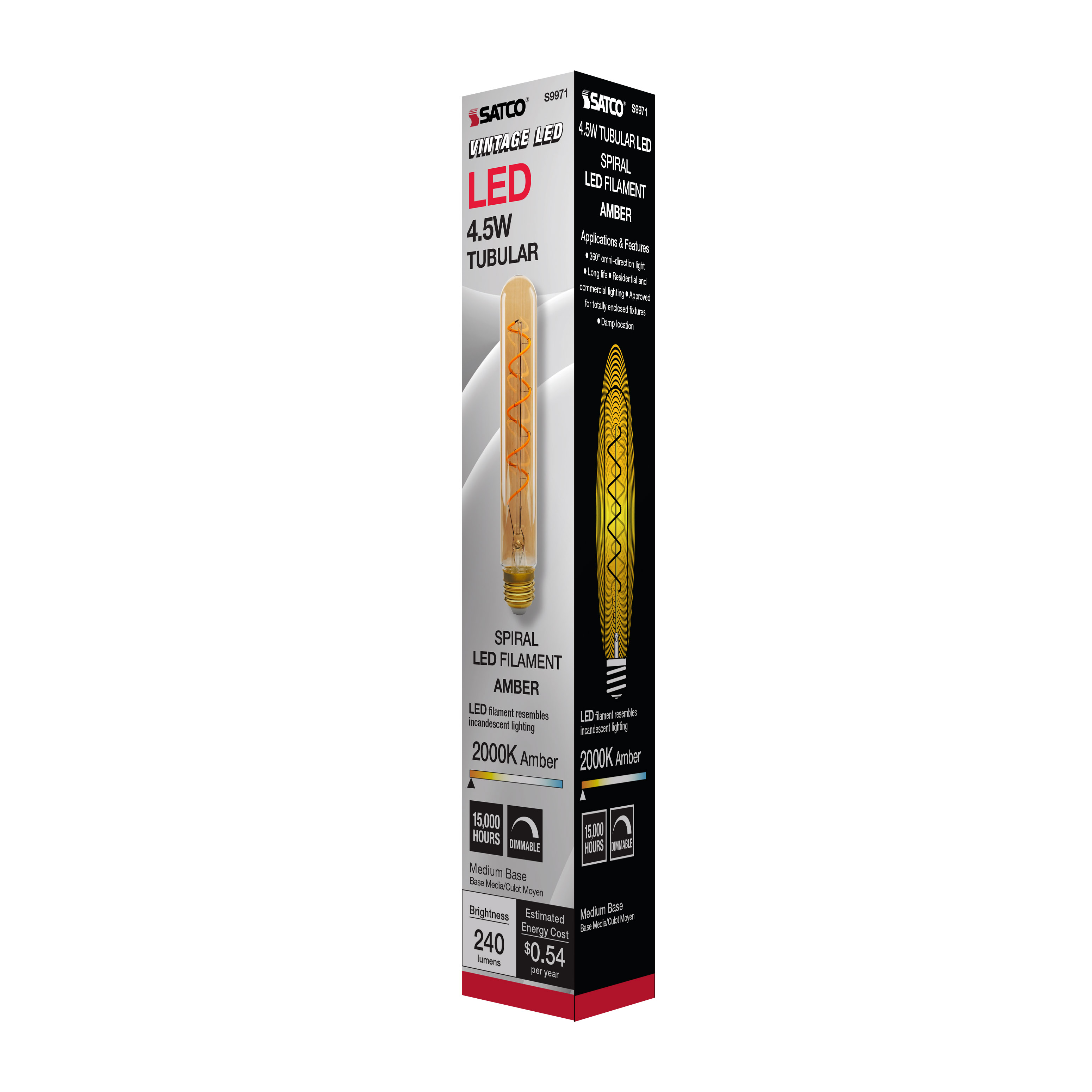 4.5T9/SPIRAL/LED/AMB/120V - S9971