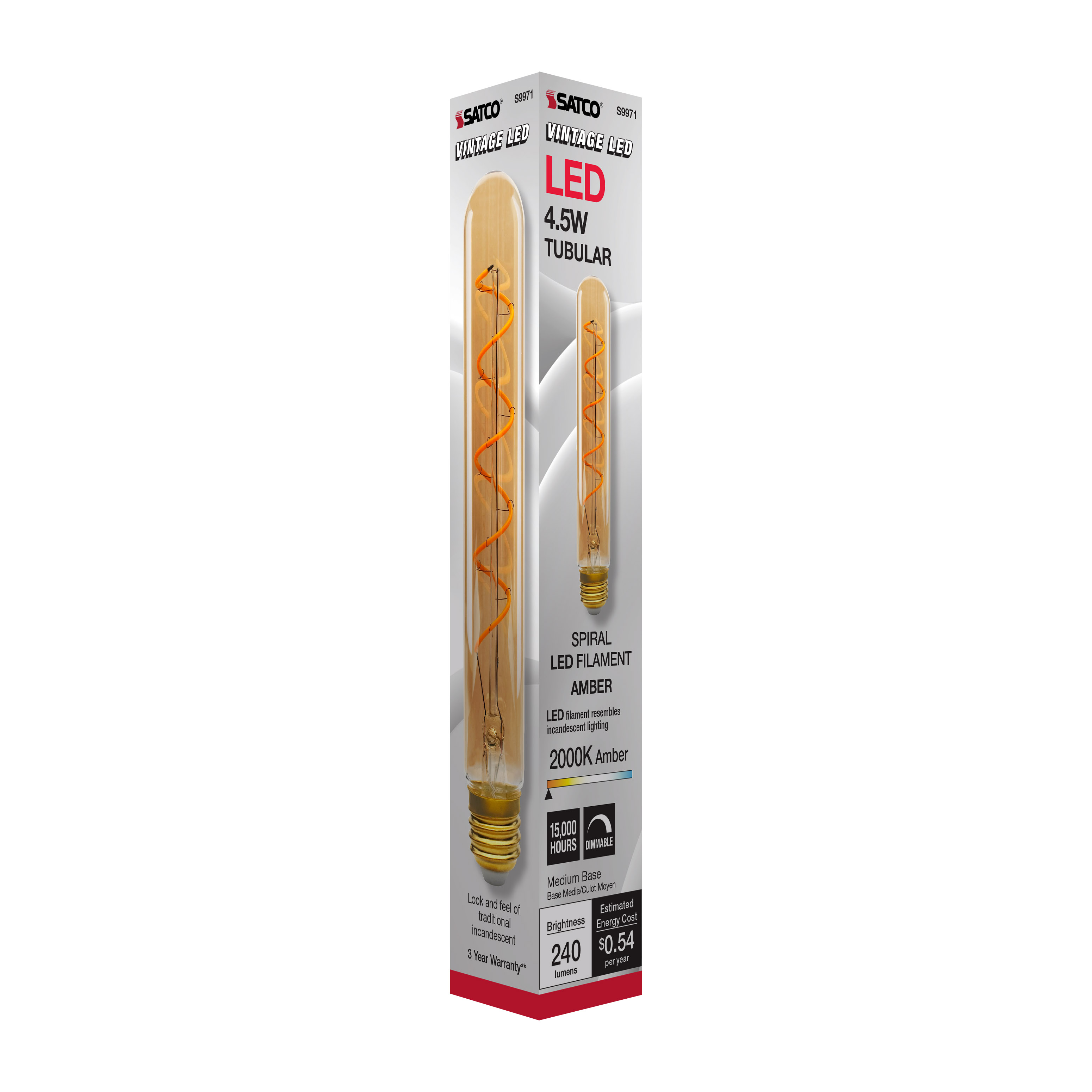4.5T9/SPIRAL/LED/AMB/120V - S9971