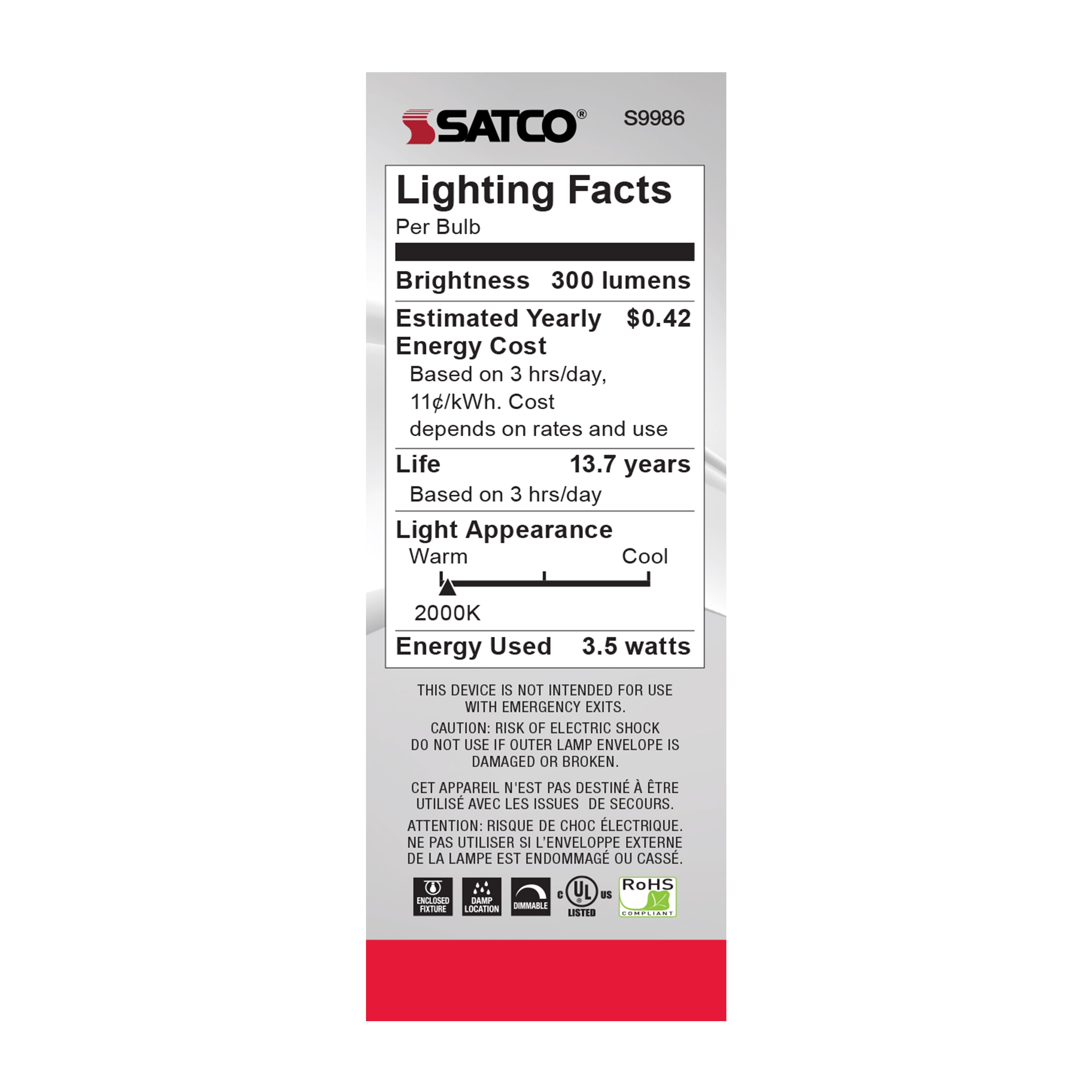 3.5CTA/LED/AMB/20K/120V - S9986