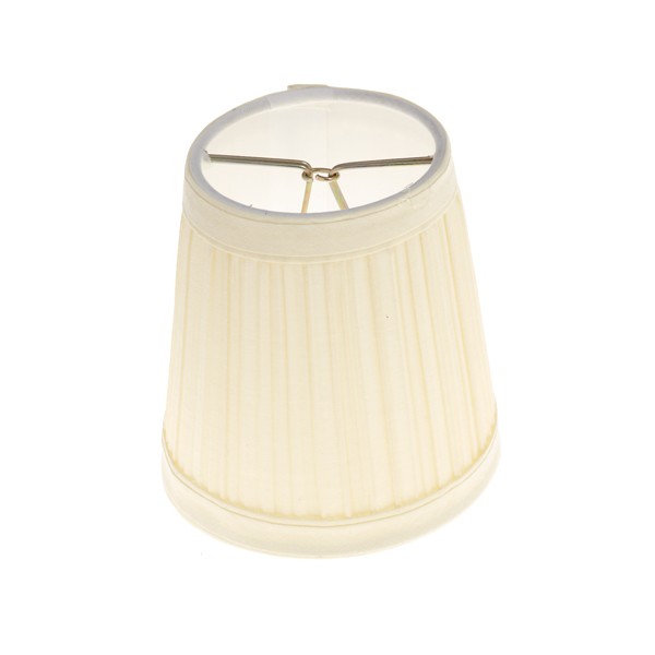 BEIGE PLEATED CLIP-ON SHADE - 90-1273