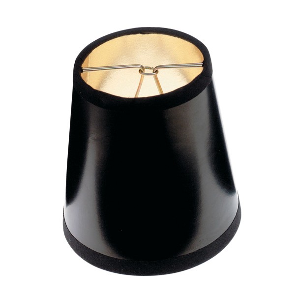BLACK PARCHMENT CLIP-ON SHADE - 90-1274