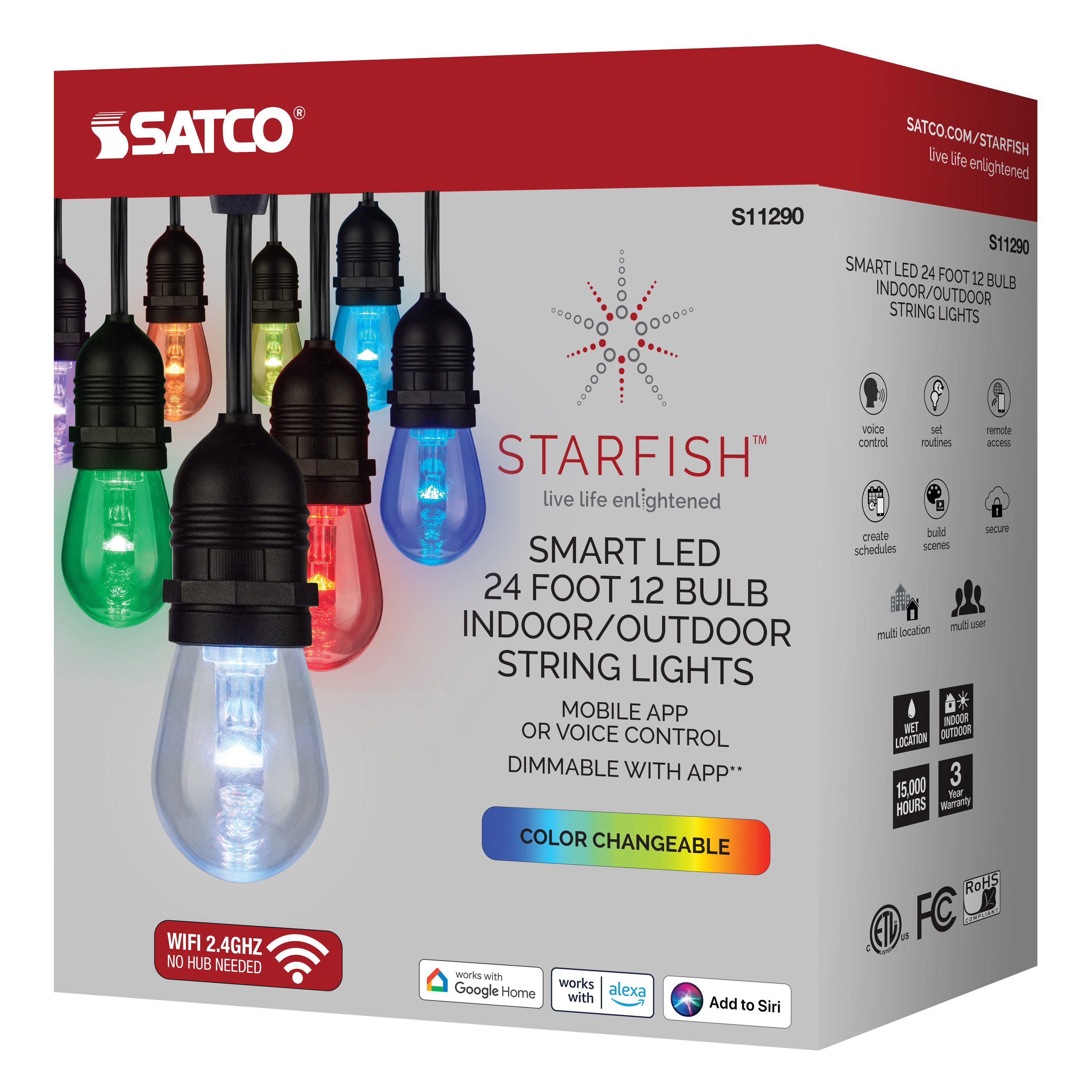 24FT/LED/SL/S14/SF/RGBW/12 - S11290
