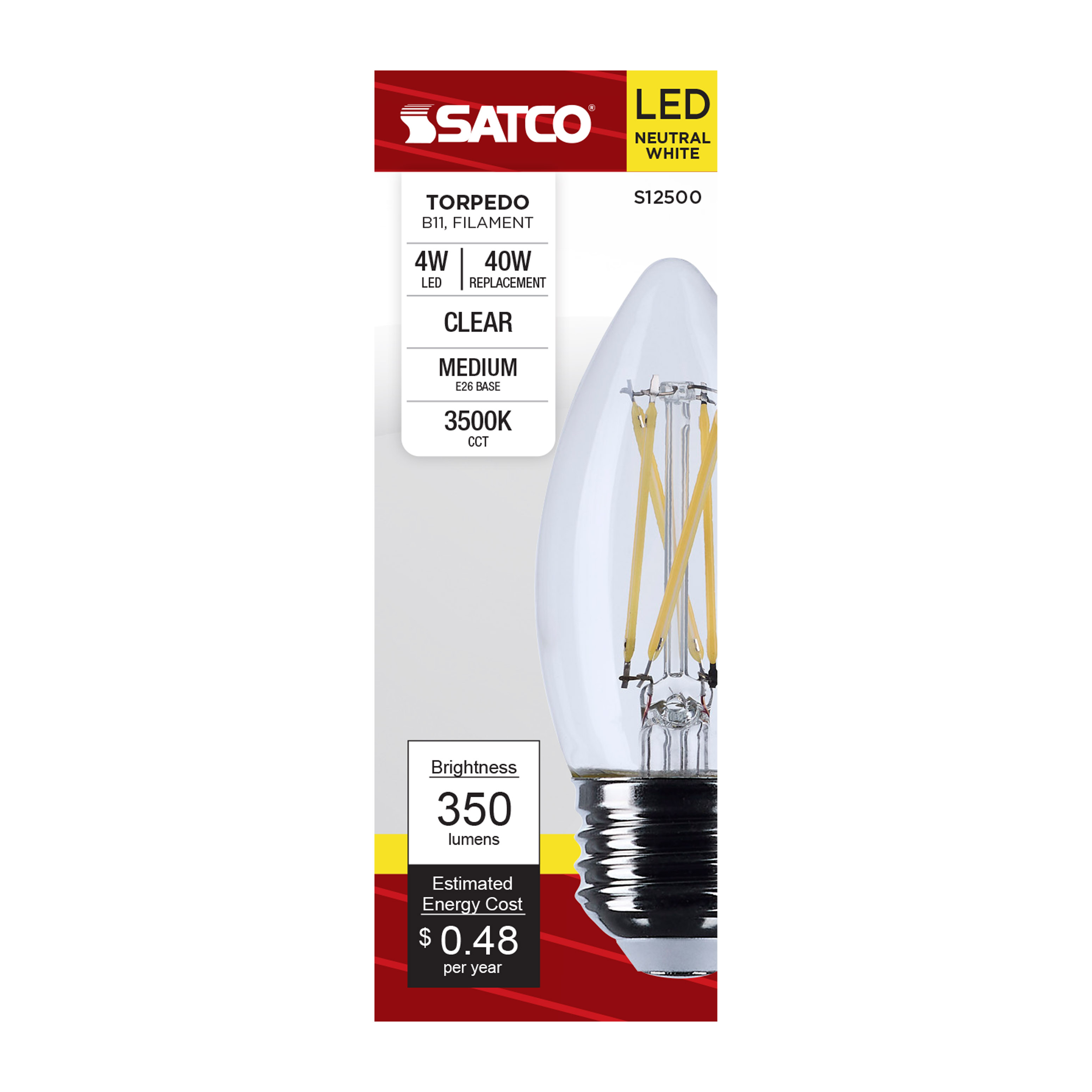 4B11/LED/935/CL/120V/E26 - S12500