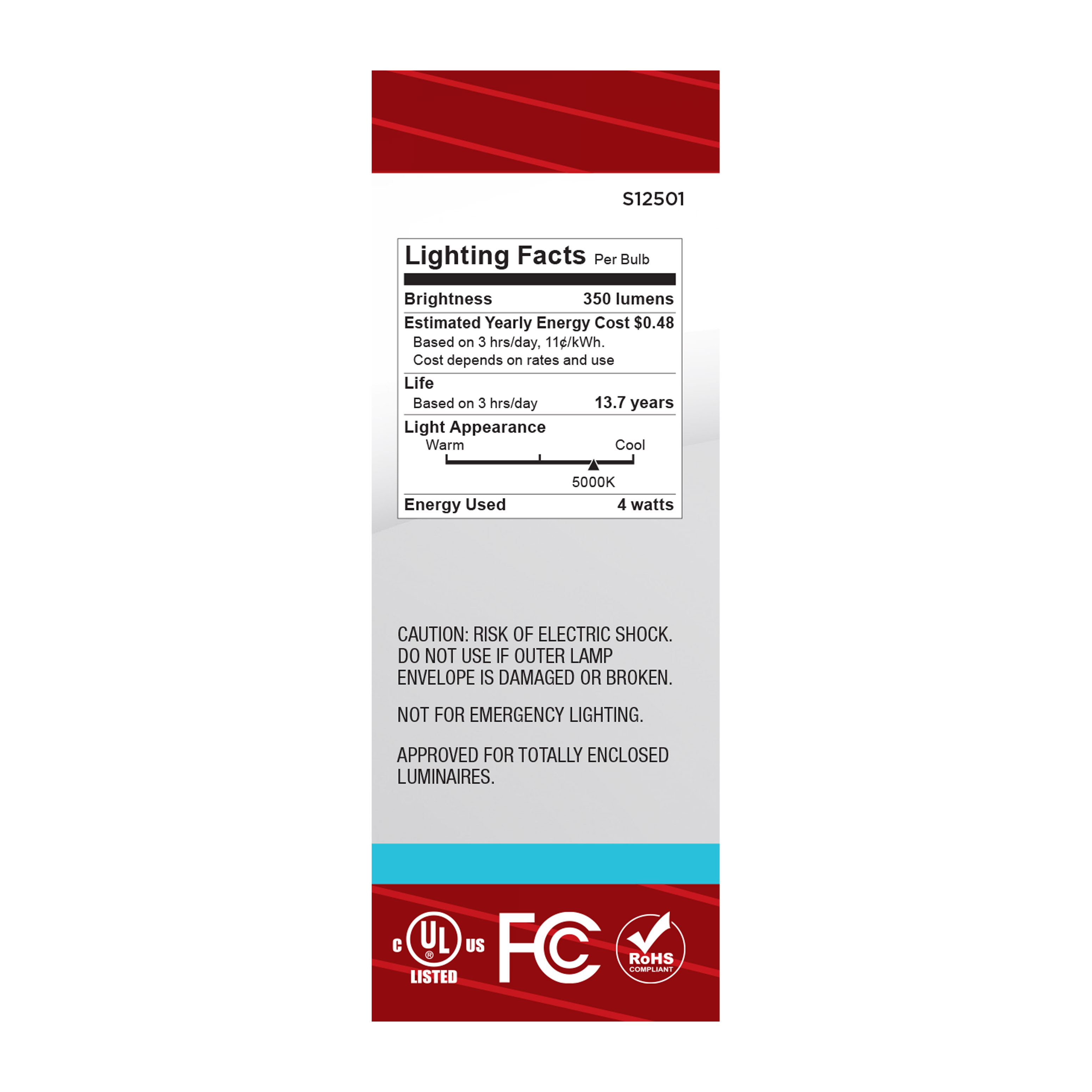 4B11/LED/950/CL/120V/E26 - S12501