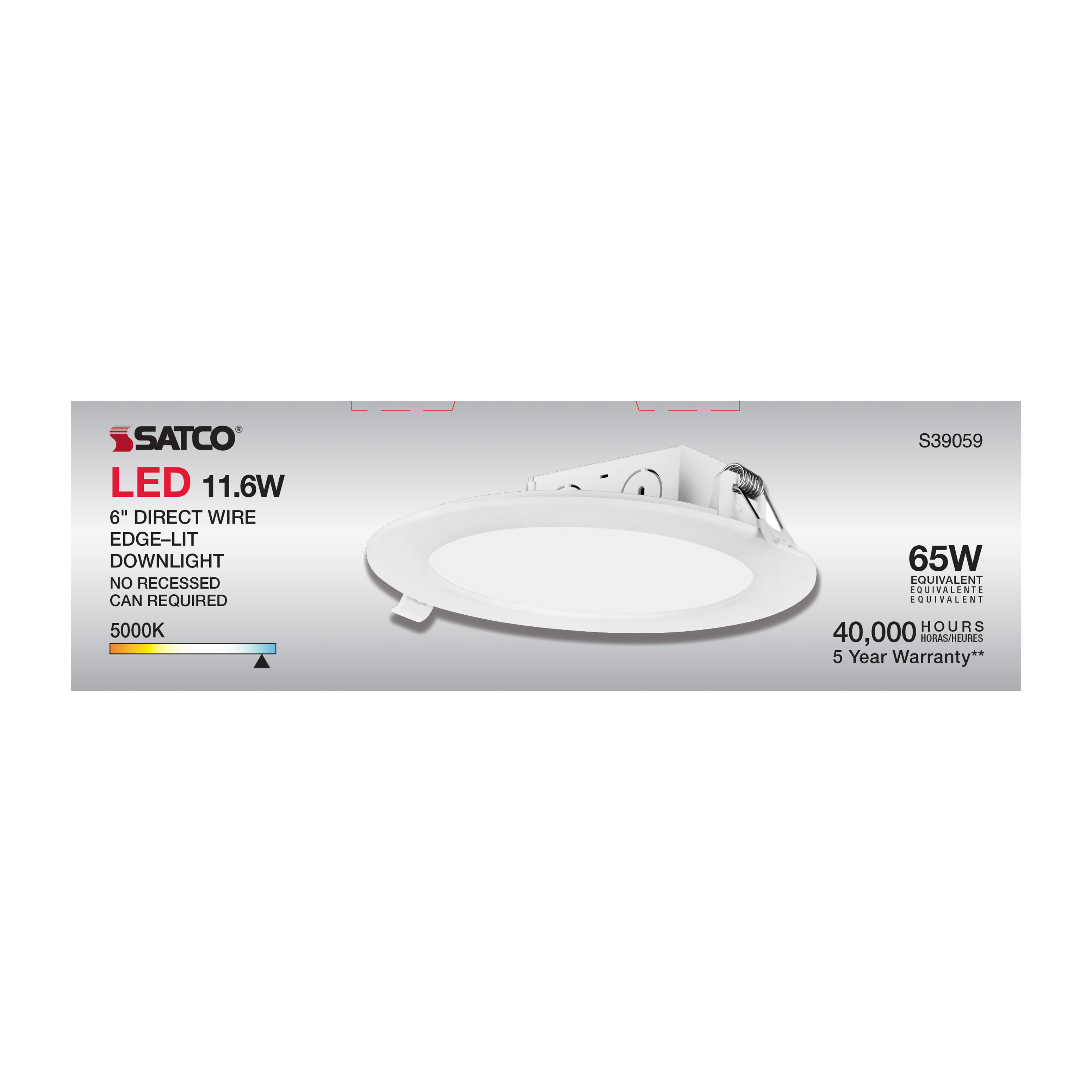 11.6WLED/DW/EL/5-6/50K/120V - S39059