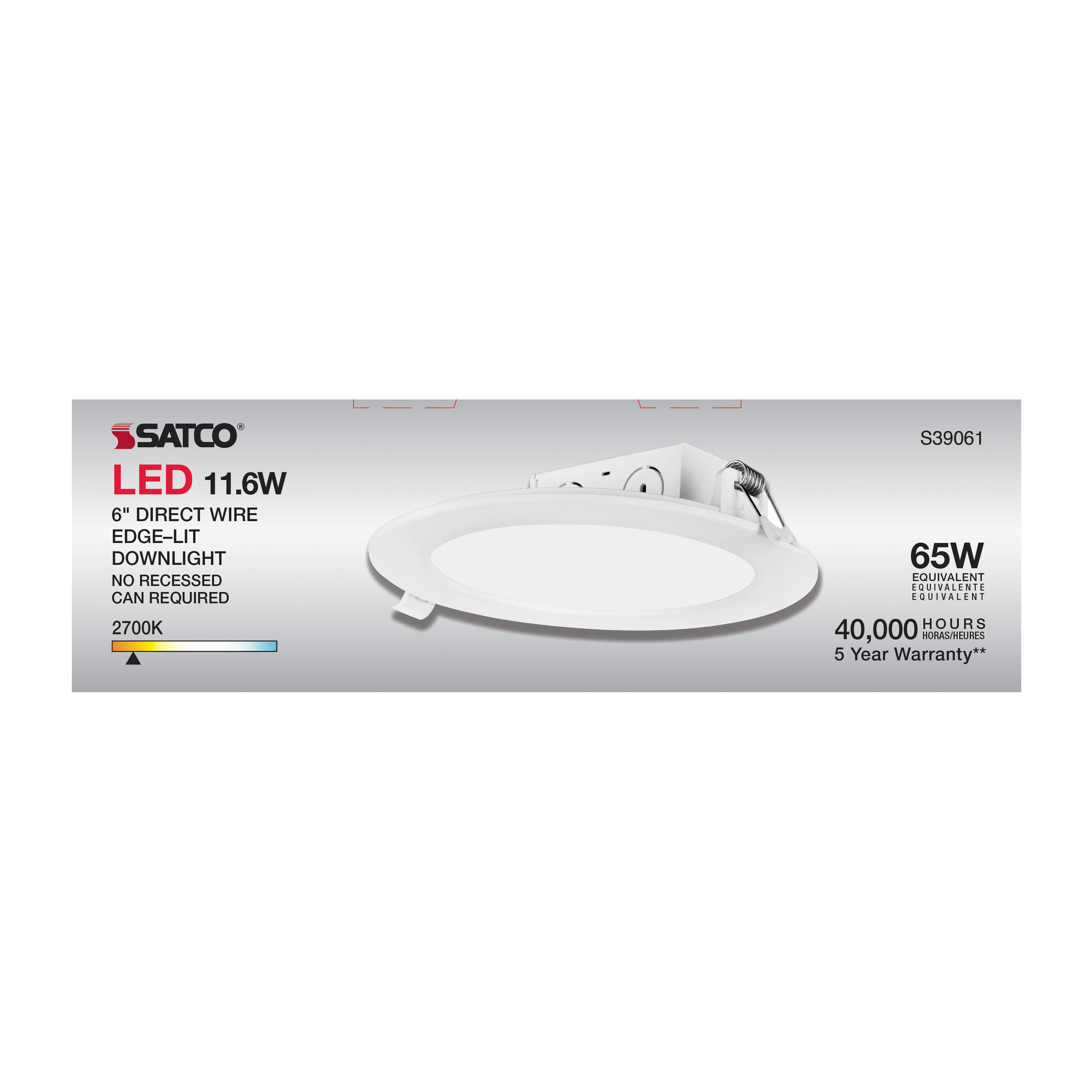 11.6WLED/DW/EL/5-6/27K/120V - S39061