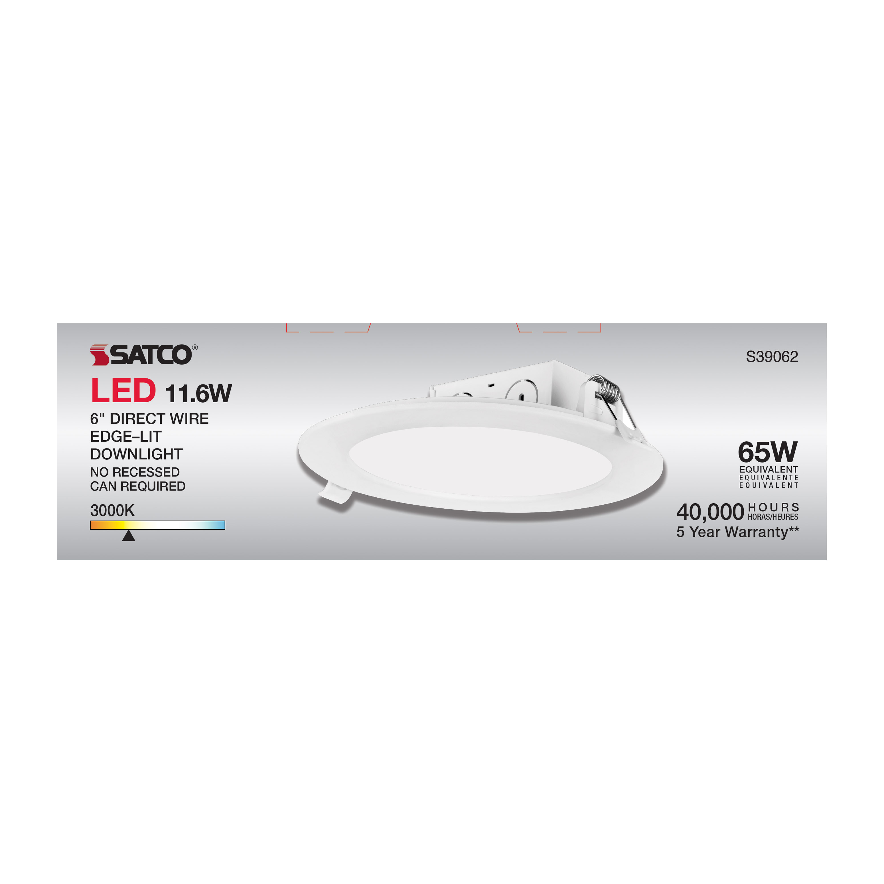 11.6WLED/DW/EL/5-6/30K/120V - S39062
