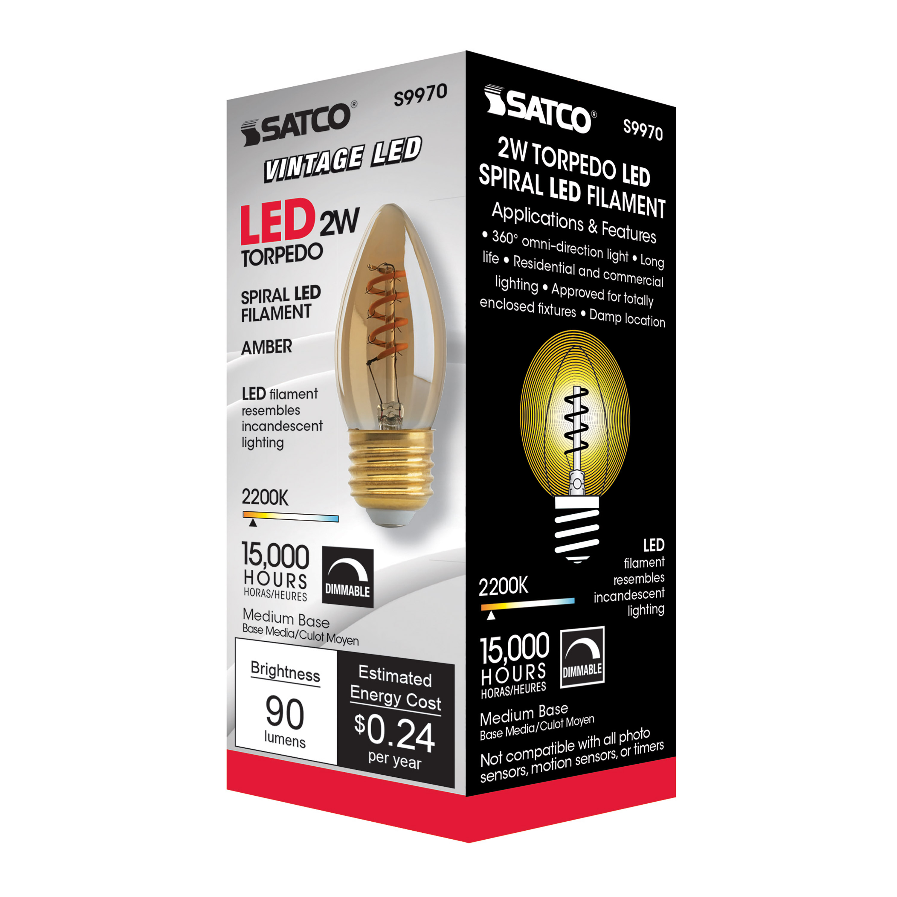 2.3ETC/SPIRAL/LED/AMB/120V - S9970