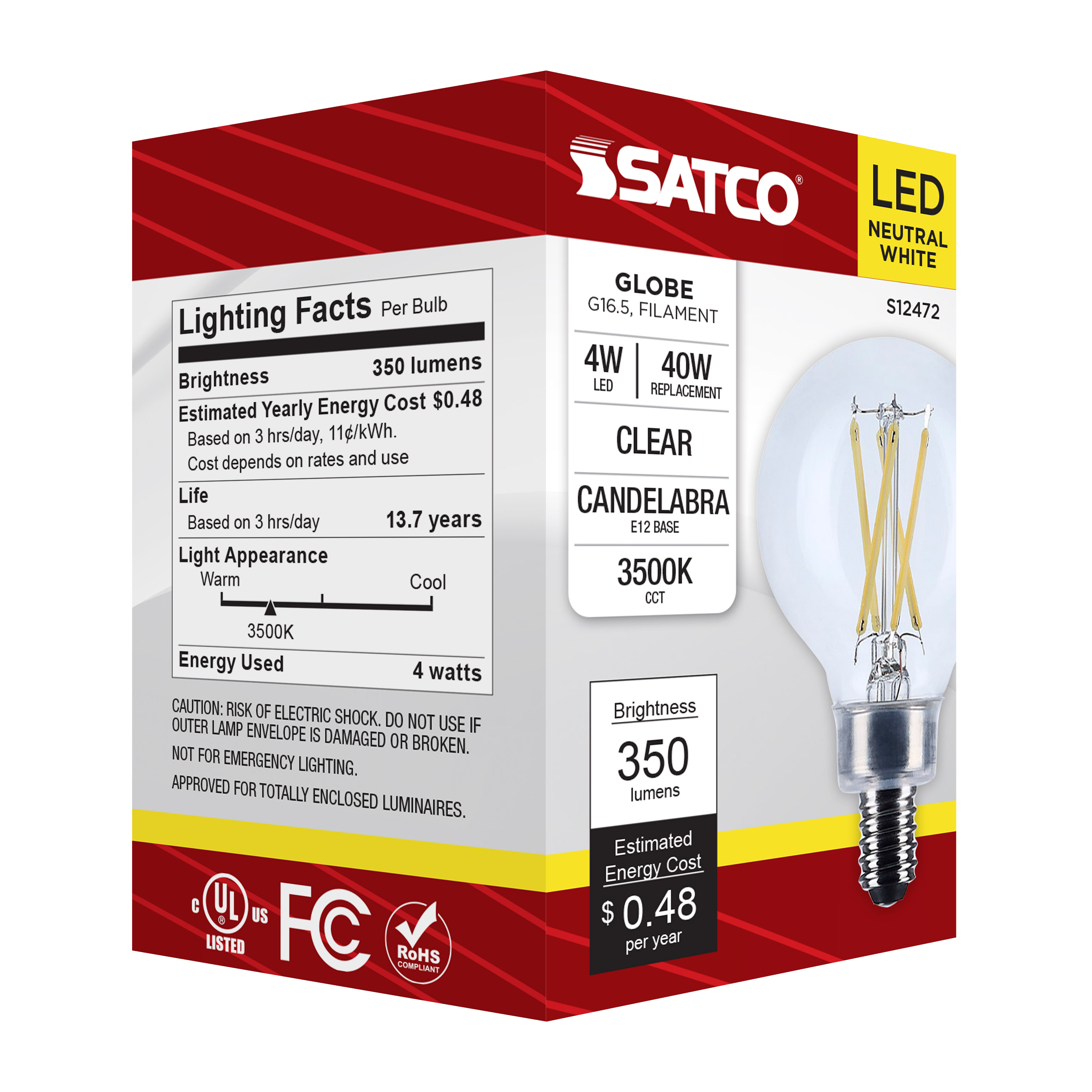 4G16.5/LED/CL/935/120V/E12 - S12472