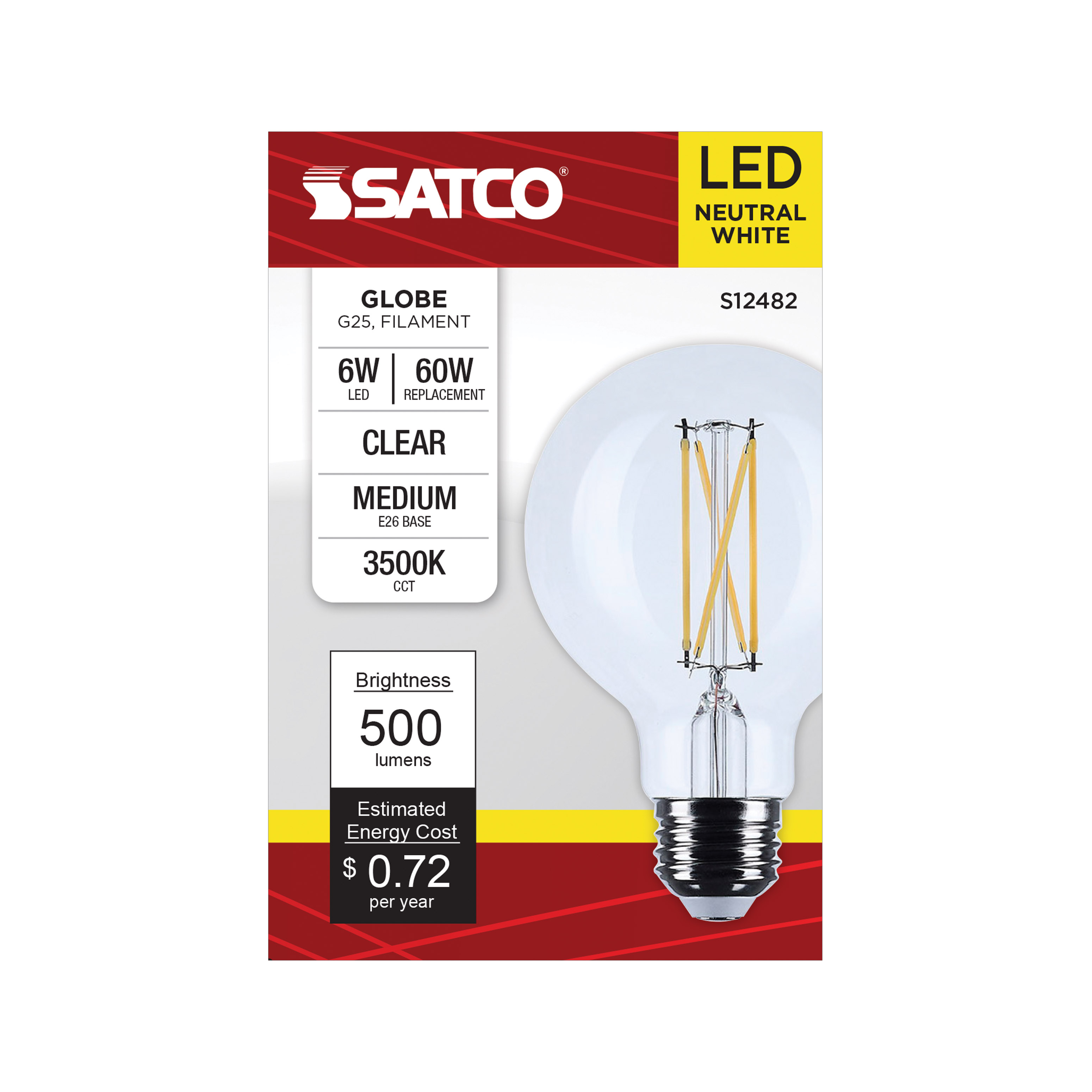 6G25/LED/CL/935/120V - S12482