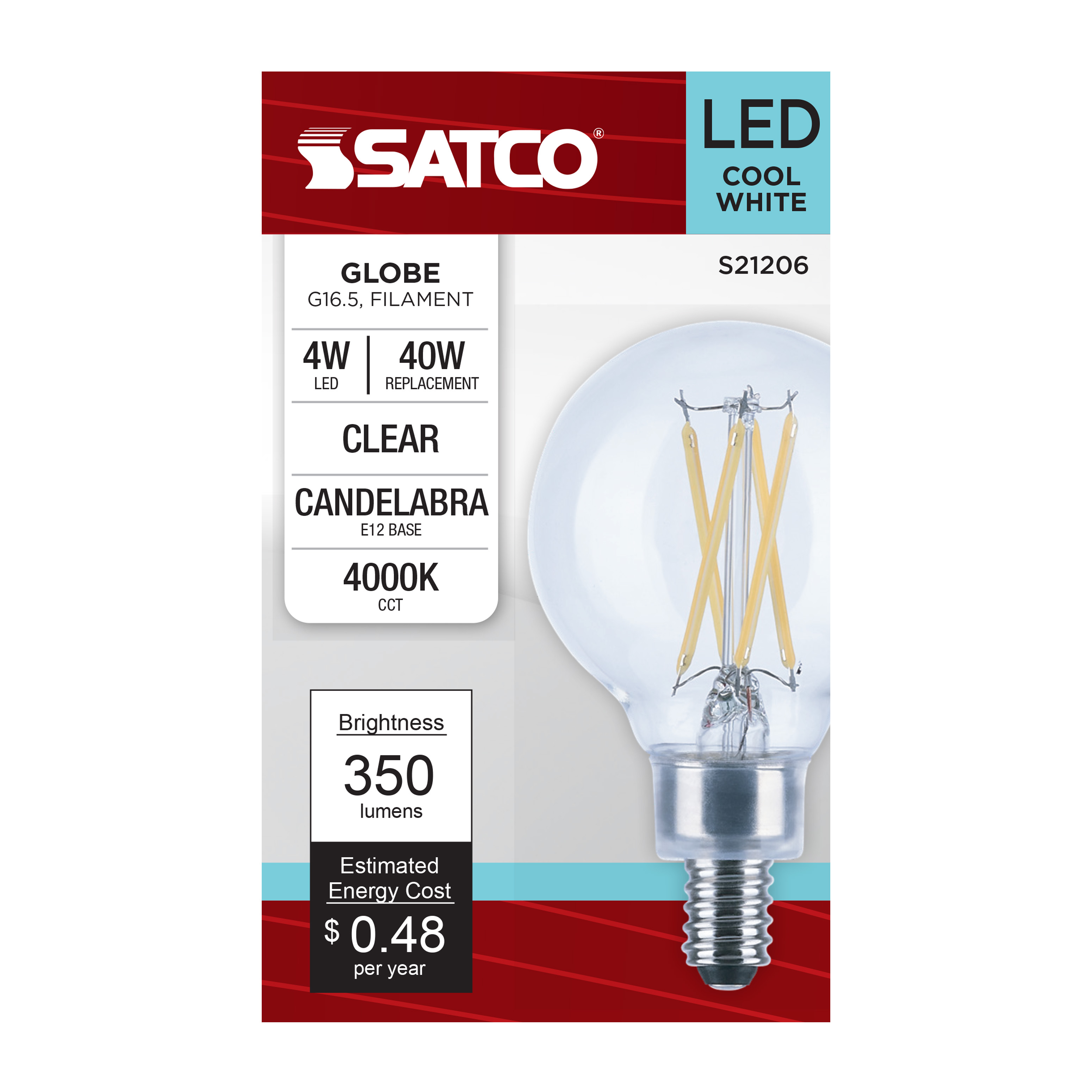4G16.5/LED/CL/940/120V/E12 - S21206